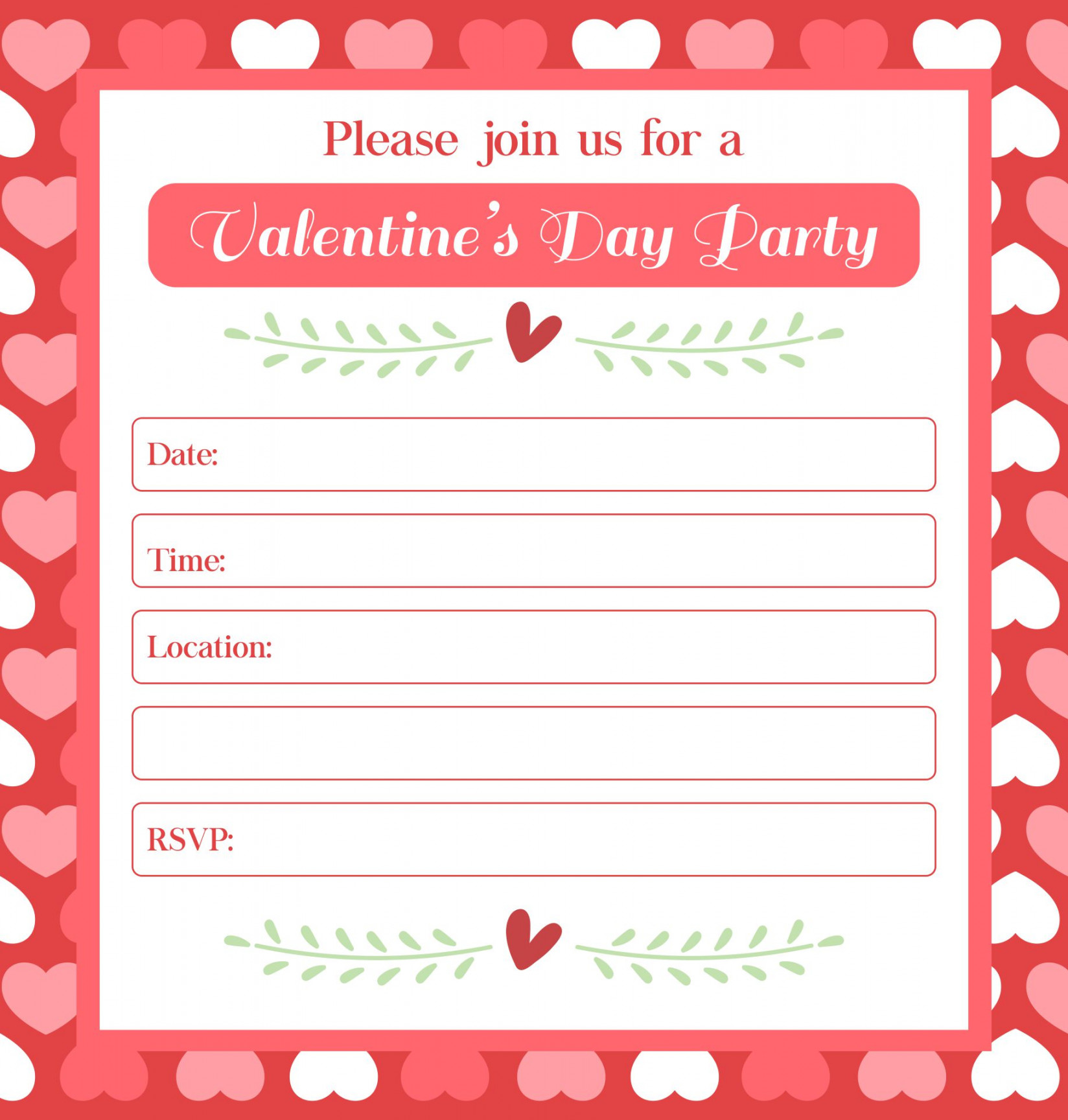 Best Valentine Free Printable Template - printablee