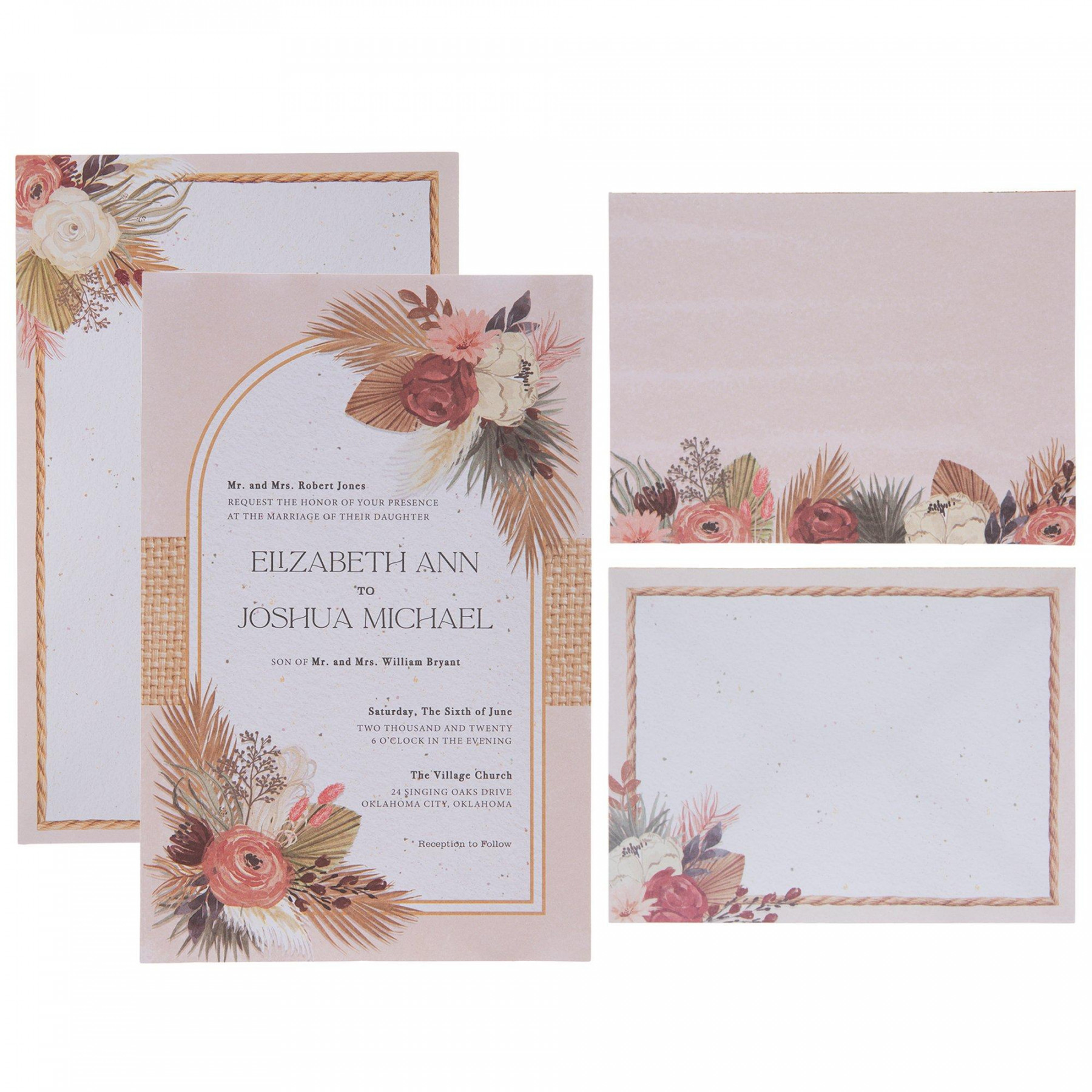 Boho Wedding Invitations  Hobby Lobby