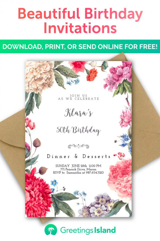 Create your own birthday invitation in minutes