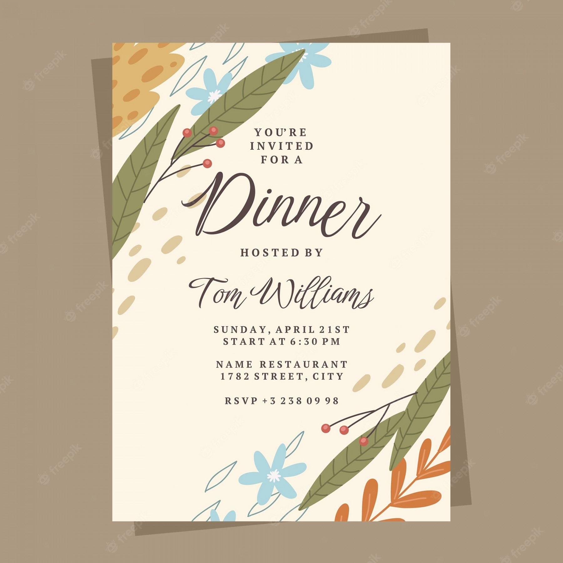 Dinner Invitation Images - Free Download on Freepik