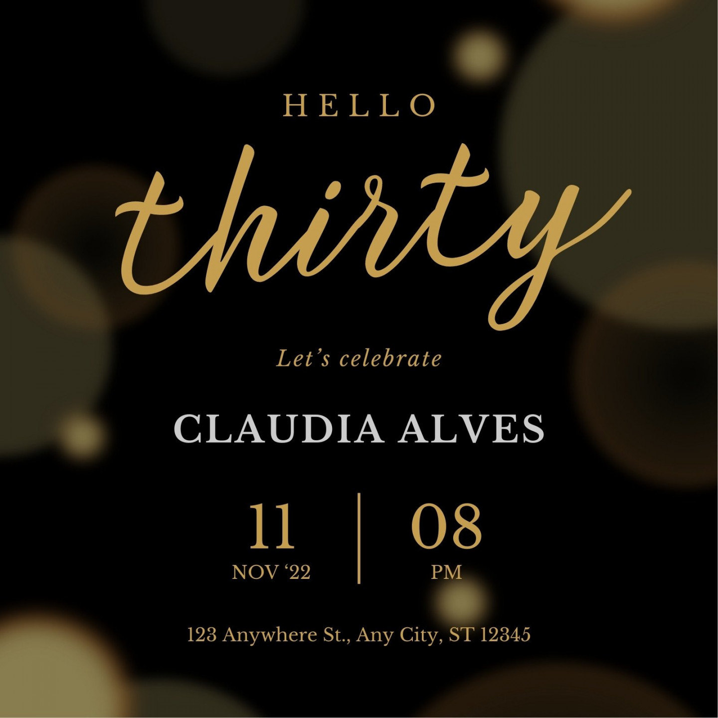 Free and custom th birthday invitation templates  Canva