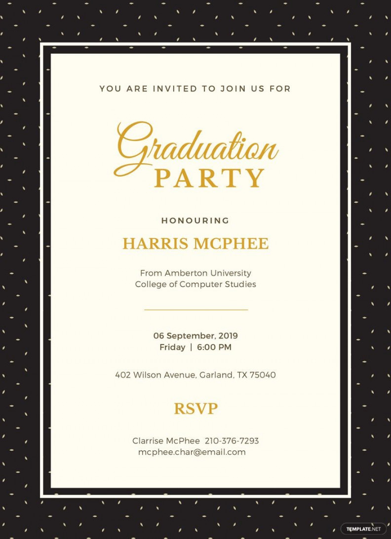 FREE Graduation Invitation Template - Download in Word, Google