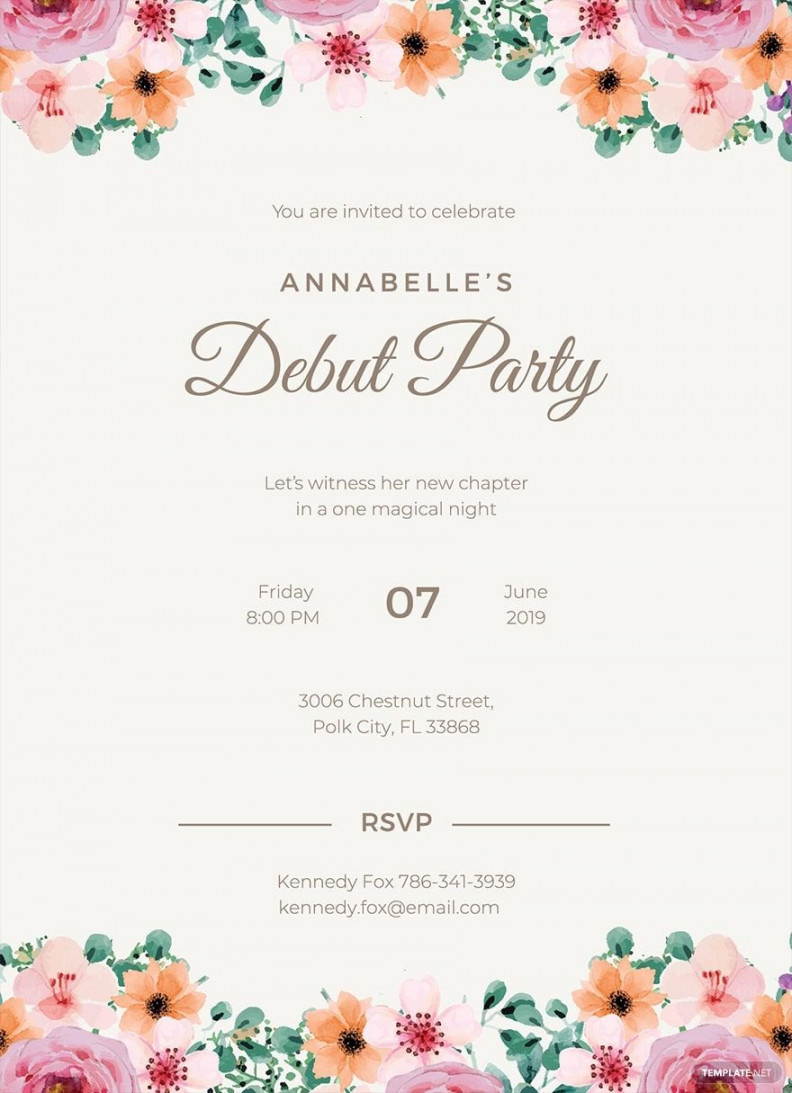 FREE Invitation Outlook - Template Download  Template