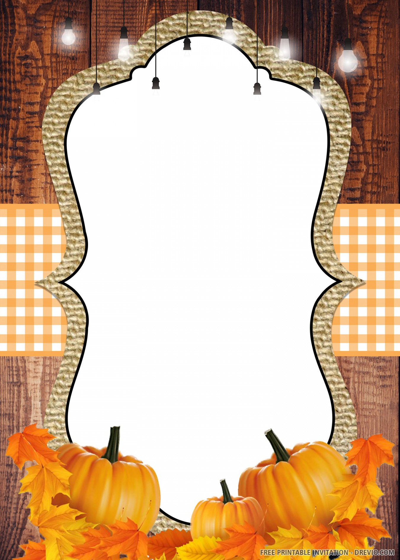 FREE PRINTABLE) Fall Harvest Festival for Birthday Invitation