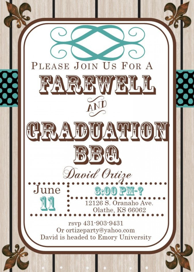 Graduation Party Invitations ~ High school or college Graduation