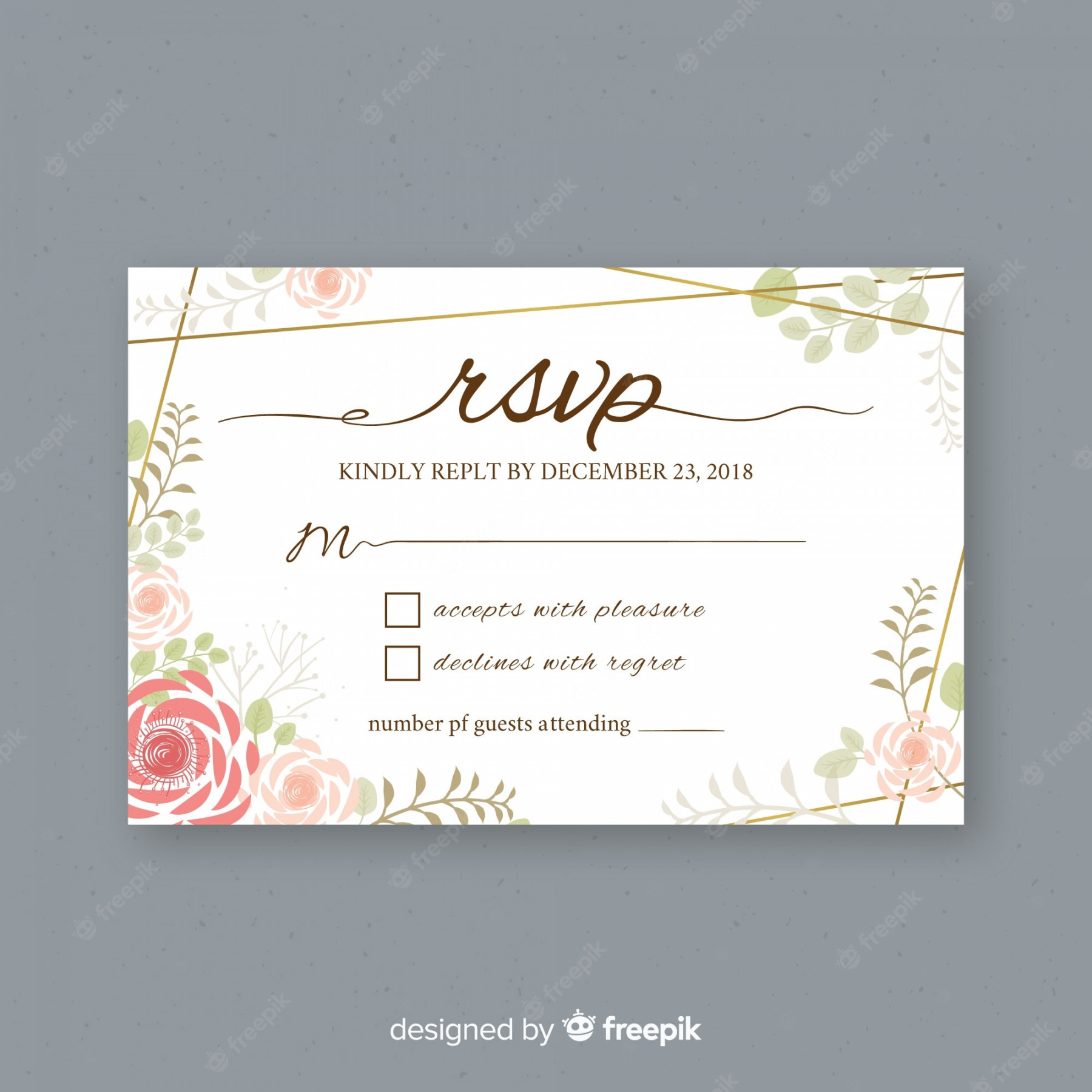 Rsvp Card - Free Download on Freepik