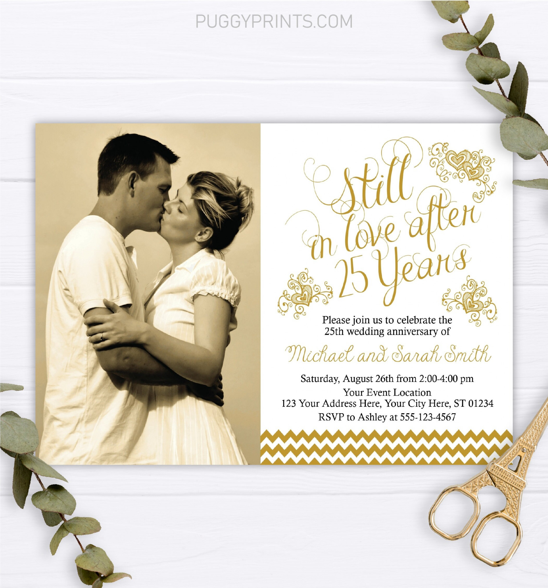 th Anniversary Invitation Wedding Anniversary Invitations - Etsy