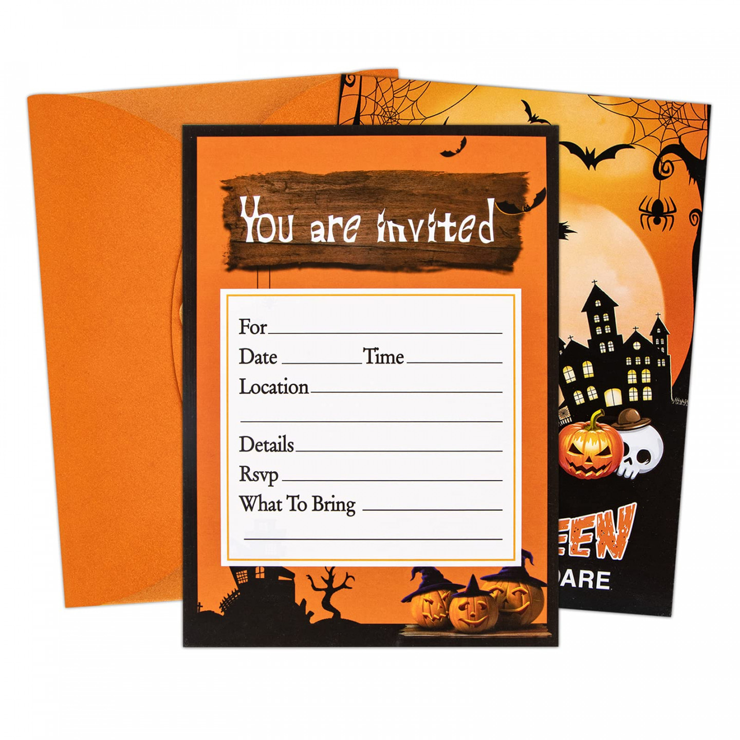 XJF Halloween Party Invitation