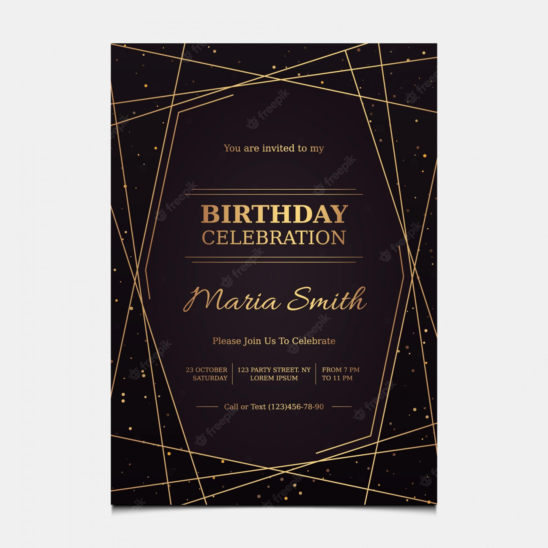 Adult Birthday Invitation Images - Free Download on Freepik