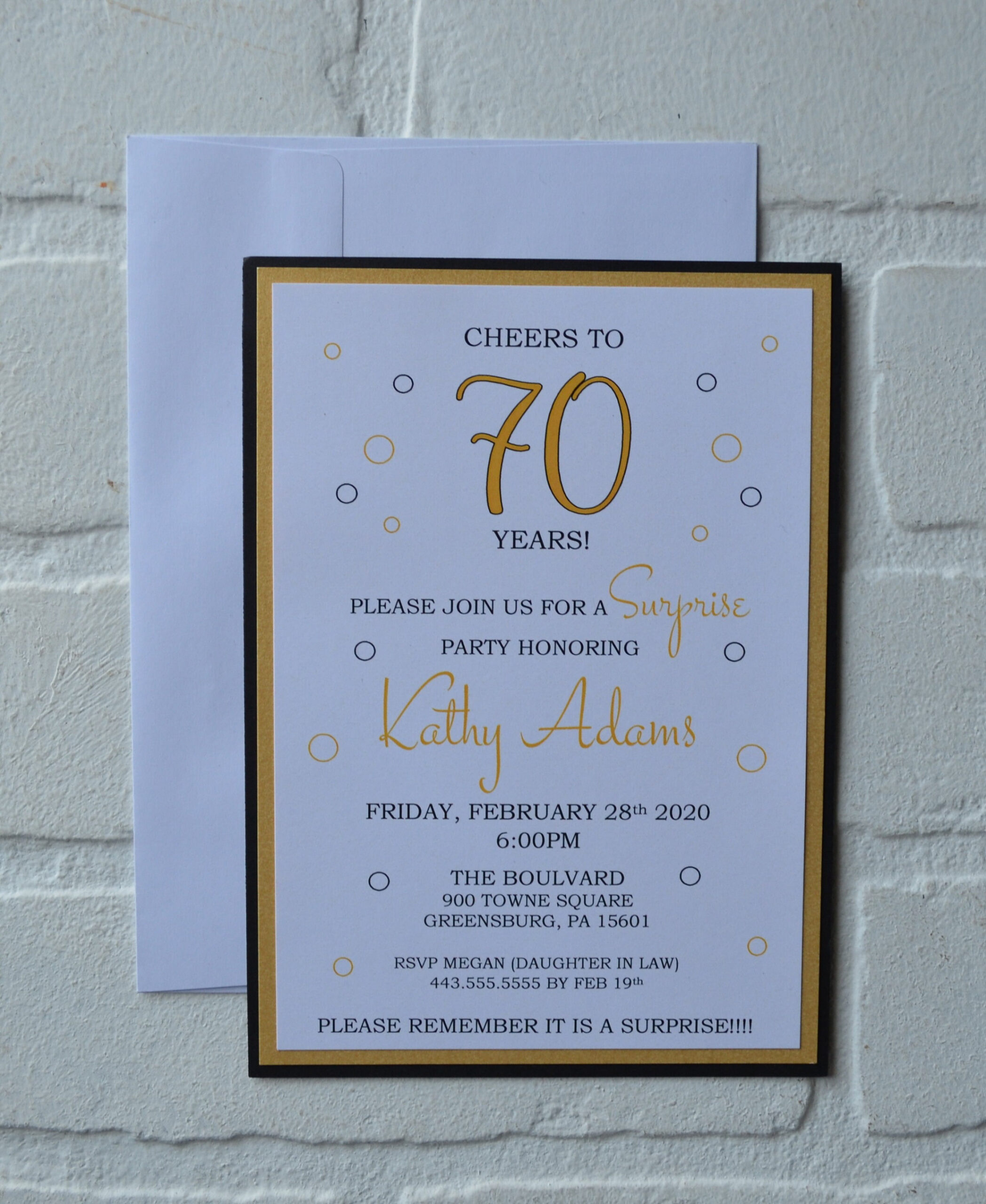 CHEERS to  YEARS birthday party invitations surprise - Etsy