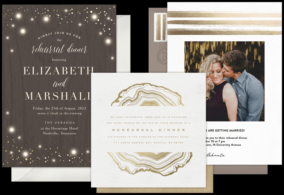 Email Online Rehearsal Dinner Invitations that WOW!  Greenvelope