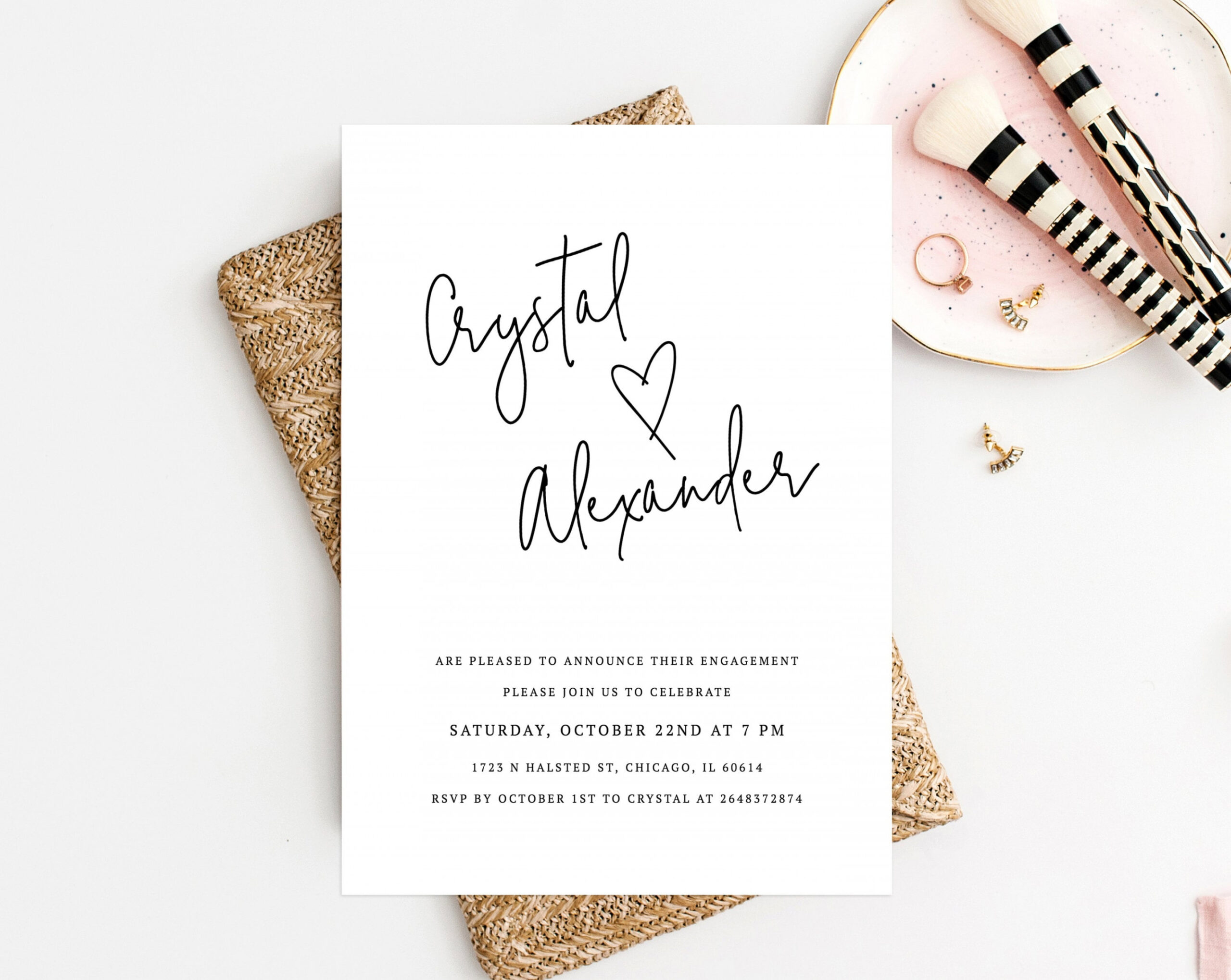 Engagement Party Invitation Template Printable Engagement - Etsy