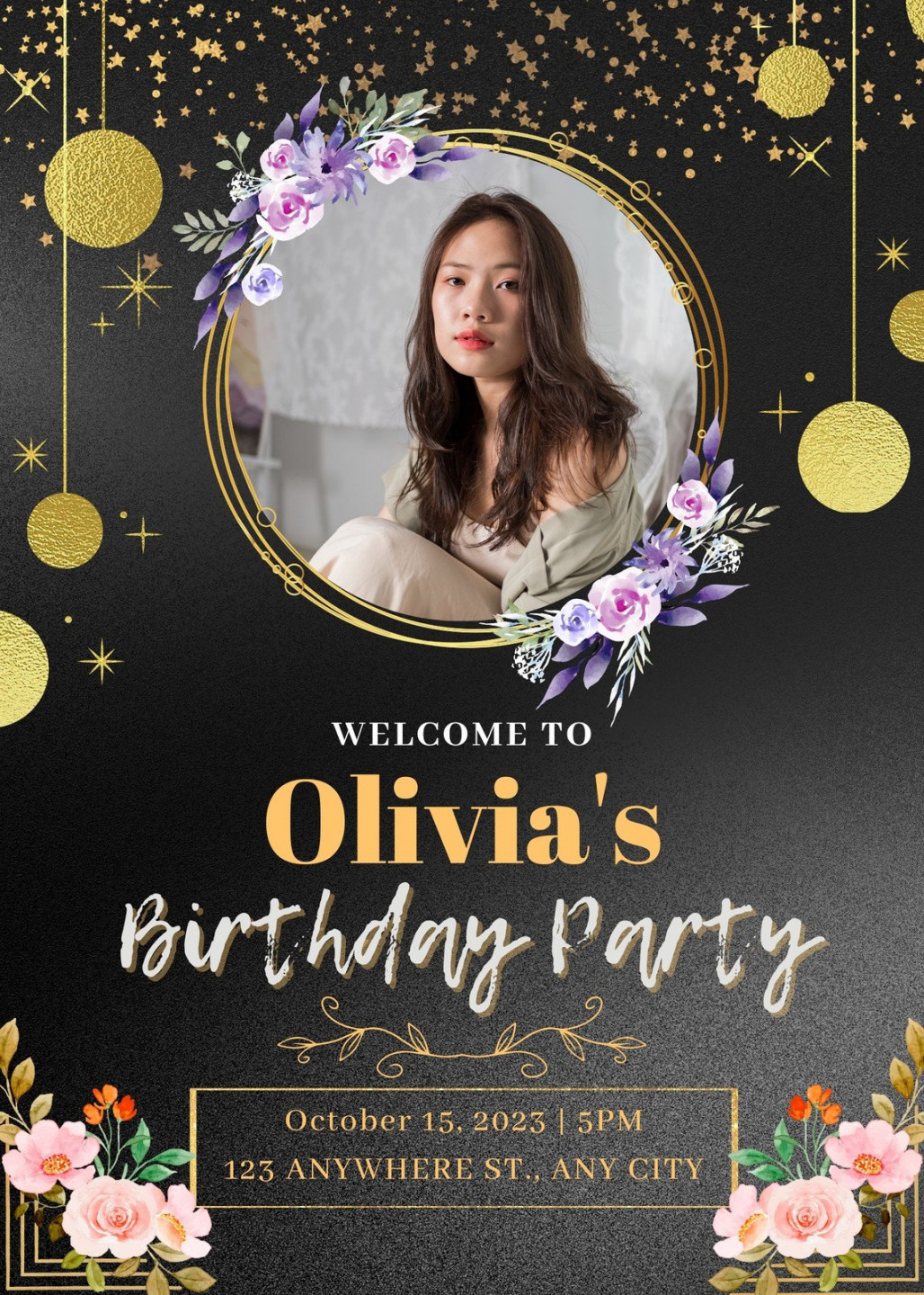 Free and printable birthday invitation templates  Canva