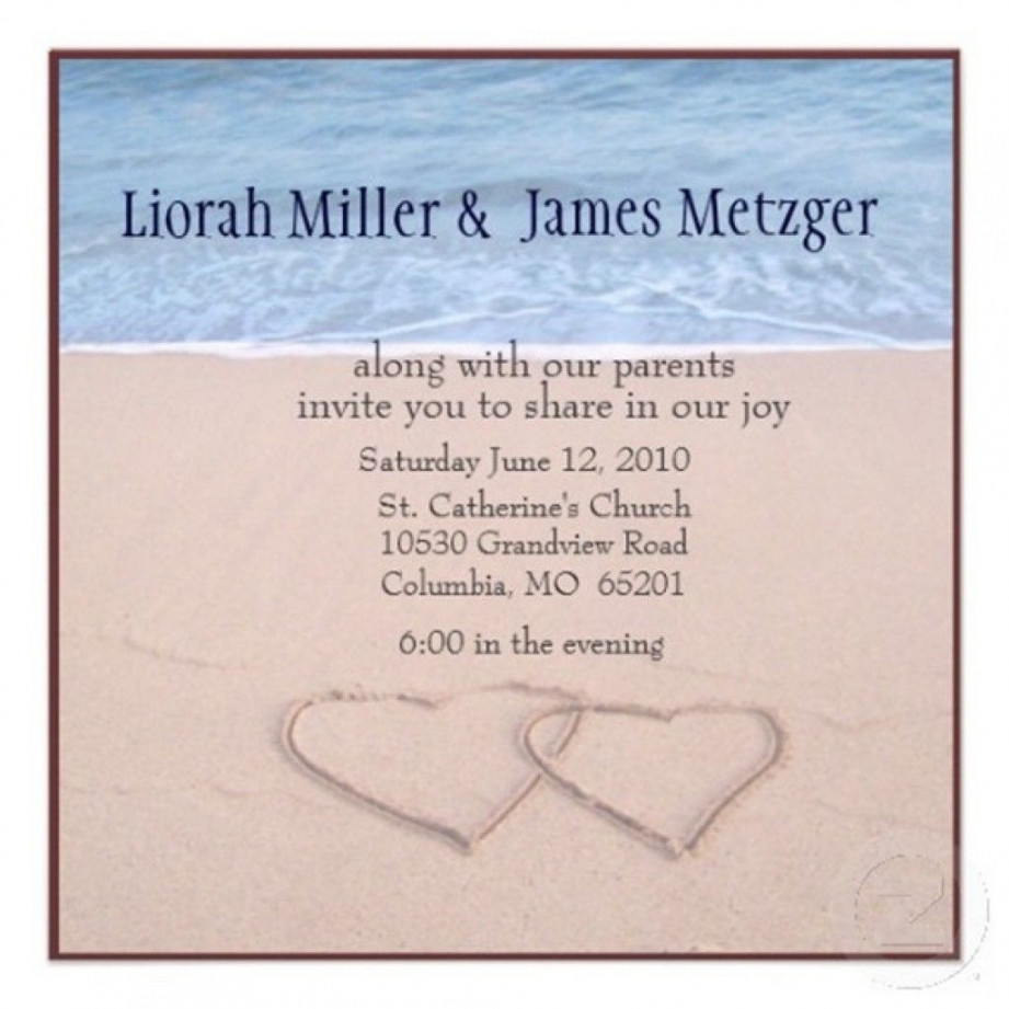 Free Beach Wedding Invitation Templates To Download  Beach