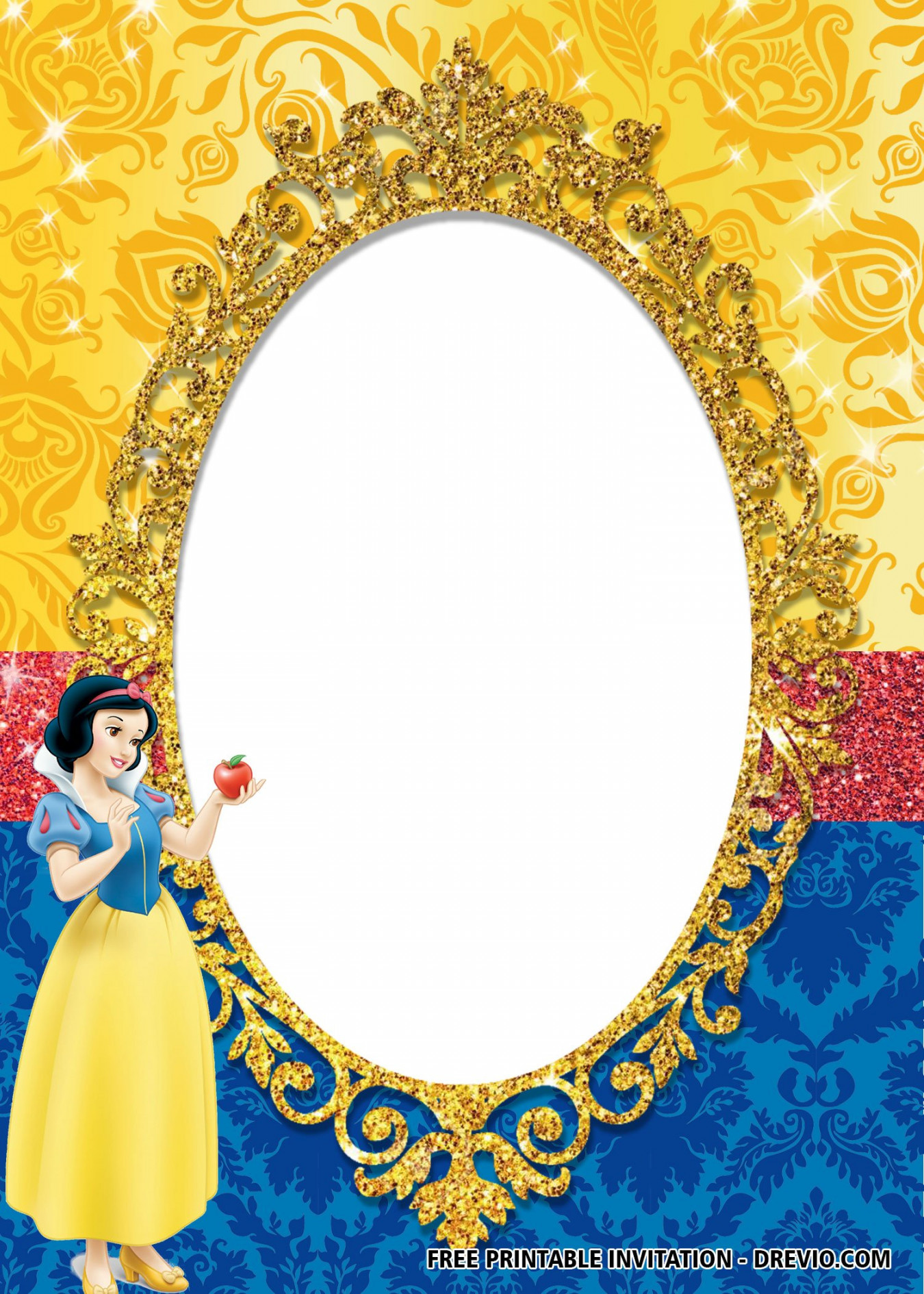 FREE Princess Snow White Invitation Templates  Download Hundreds