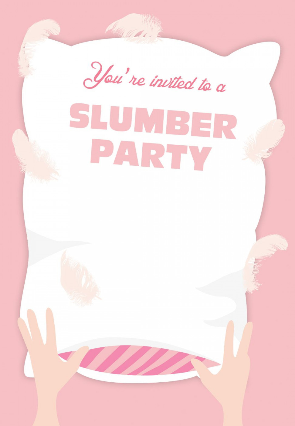 Free Printable Sleepover Invitation  Sleepover invitations, Spa