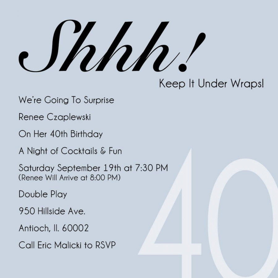 Funny th Birthday Party Invitation Wording  Birthday party