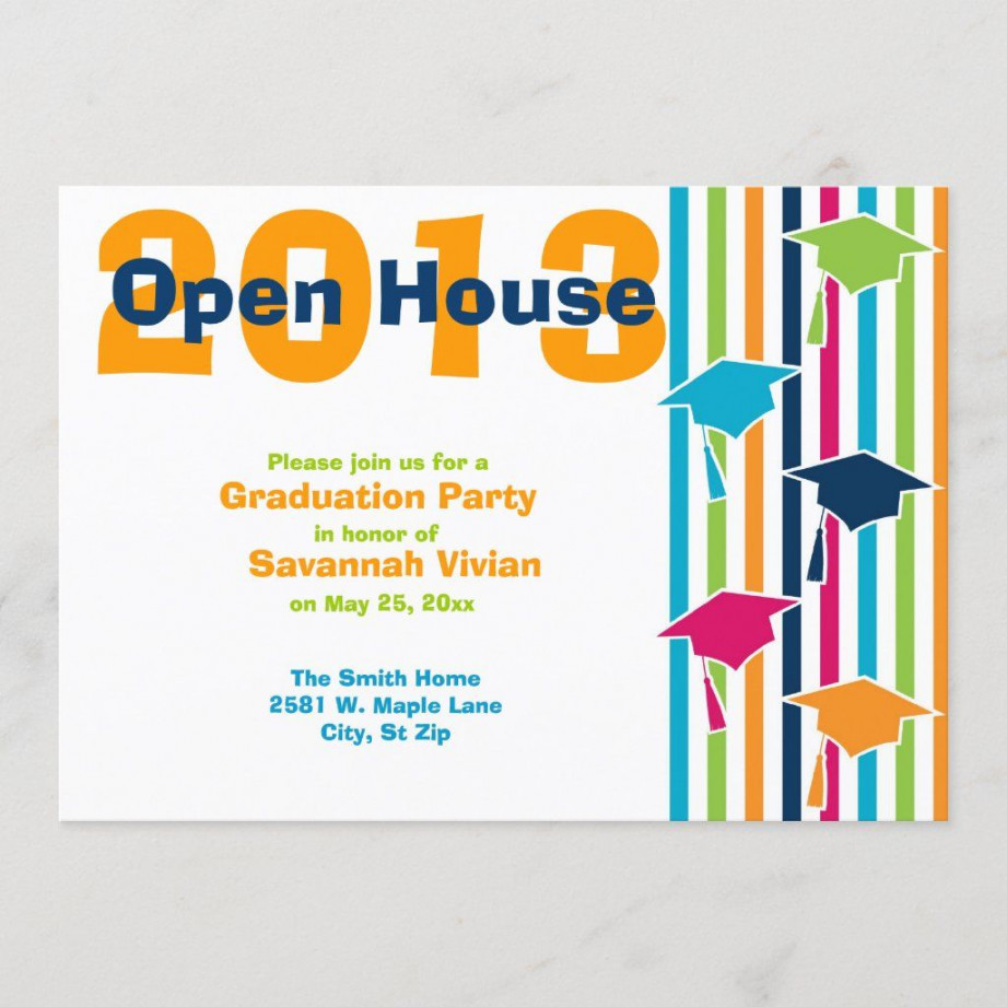 Graduation Party Open House Invitations  Zazzle  Open house