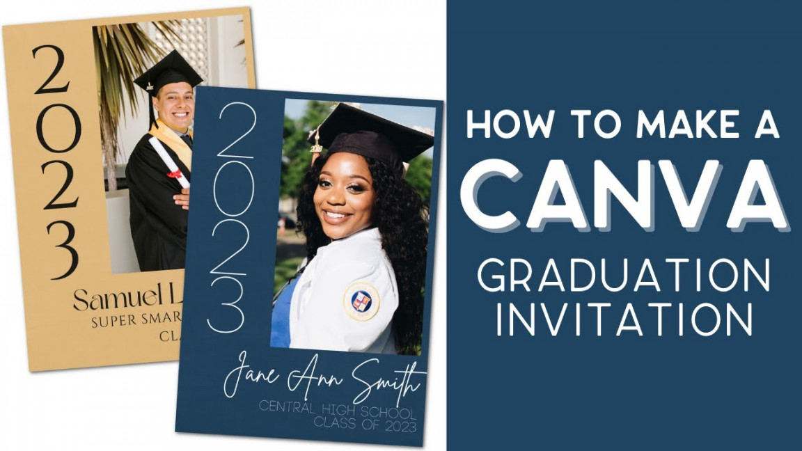 How to Make a Graduation Invitation in Canva