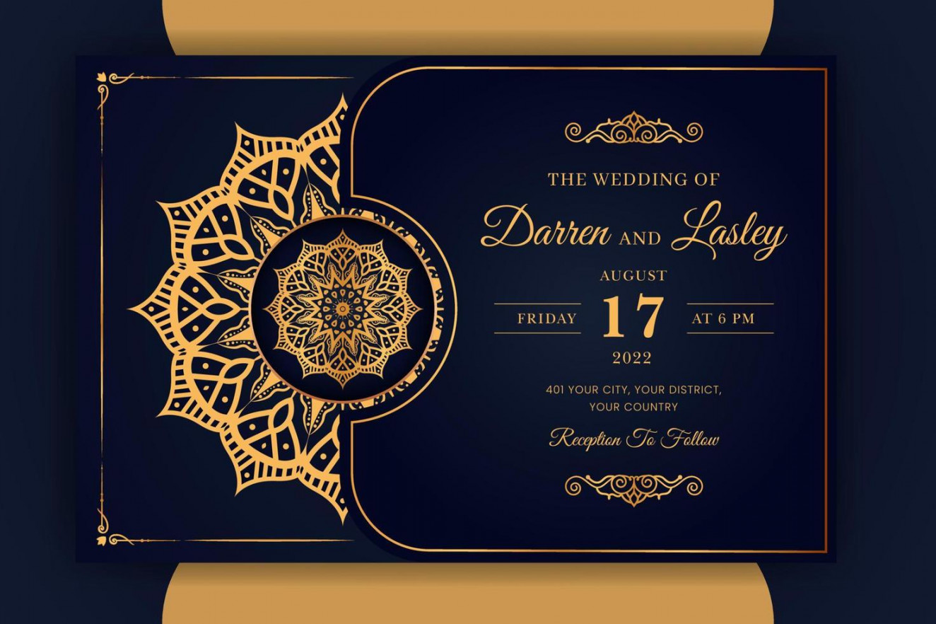 Islamic Wedding Invitation Vector Art, Icons, and Graphics for