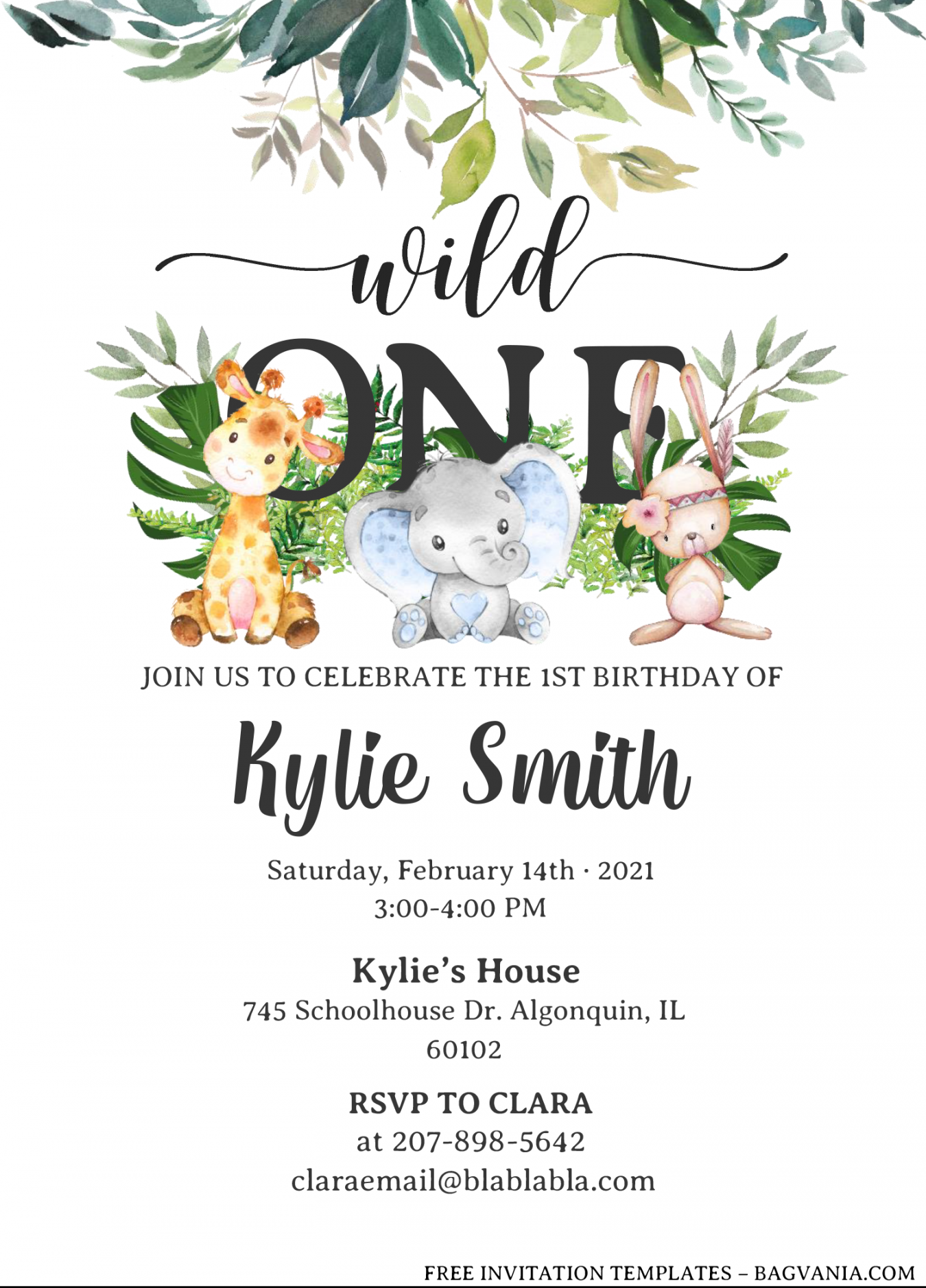 Pin on FREE Birthday Invitation Templates - Bagvania