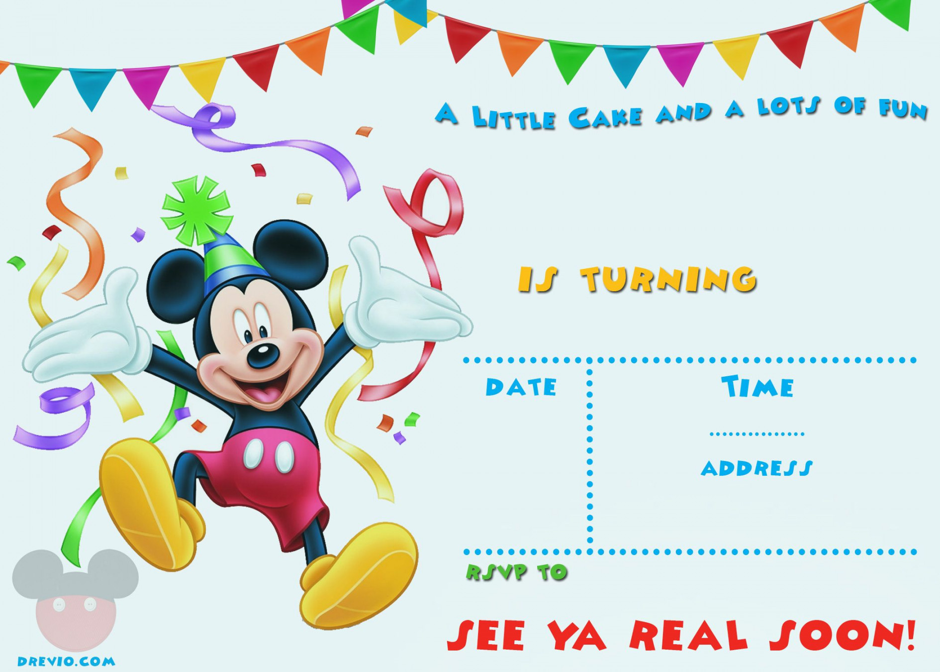 Pin on Free Printable Birthday Invitation