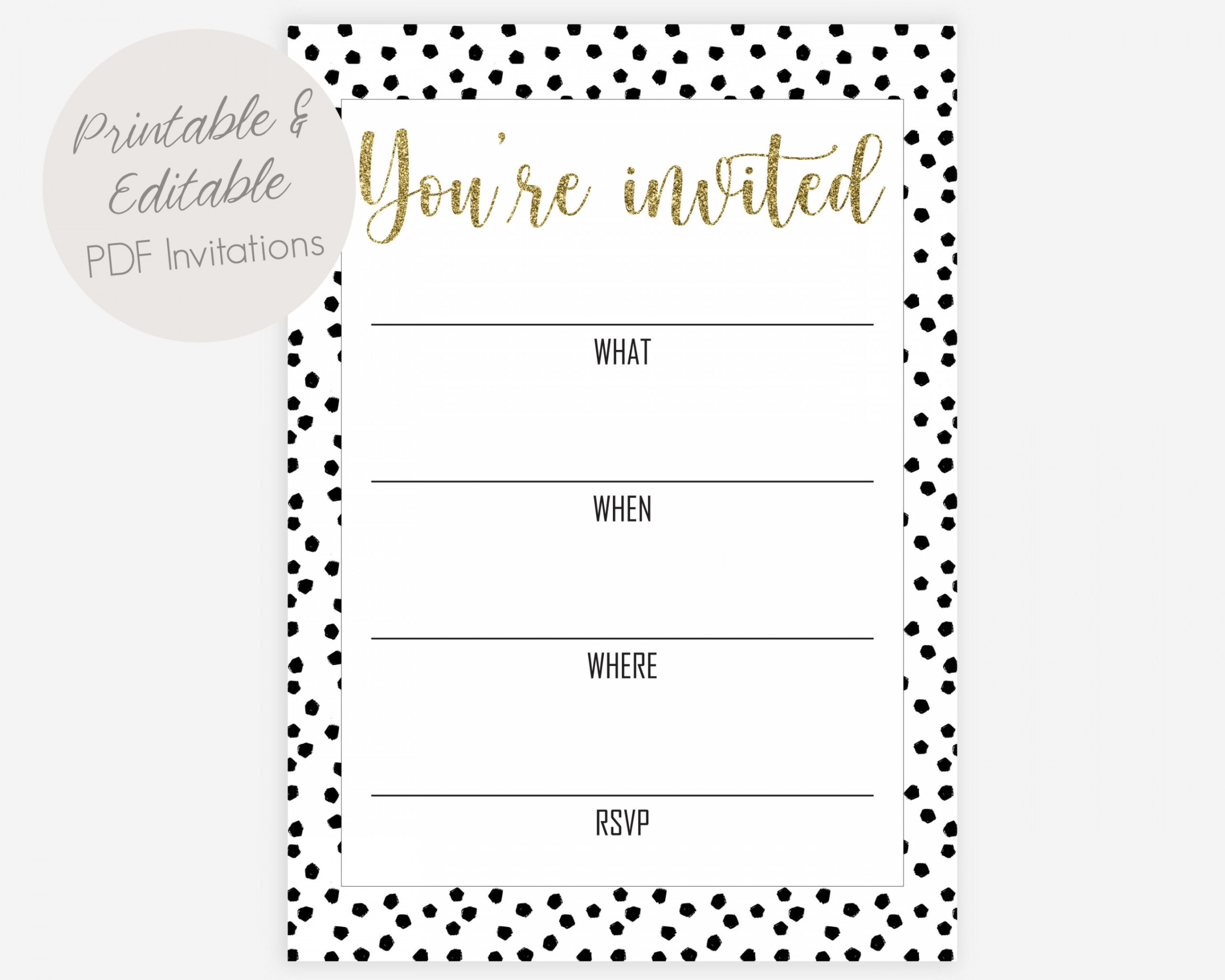 Printable and Editable You