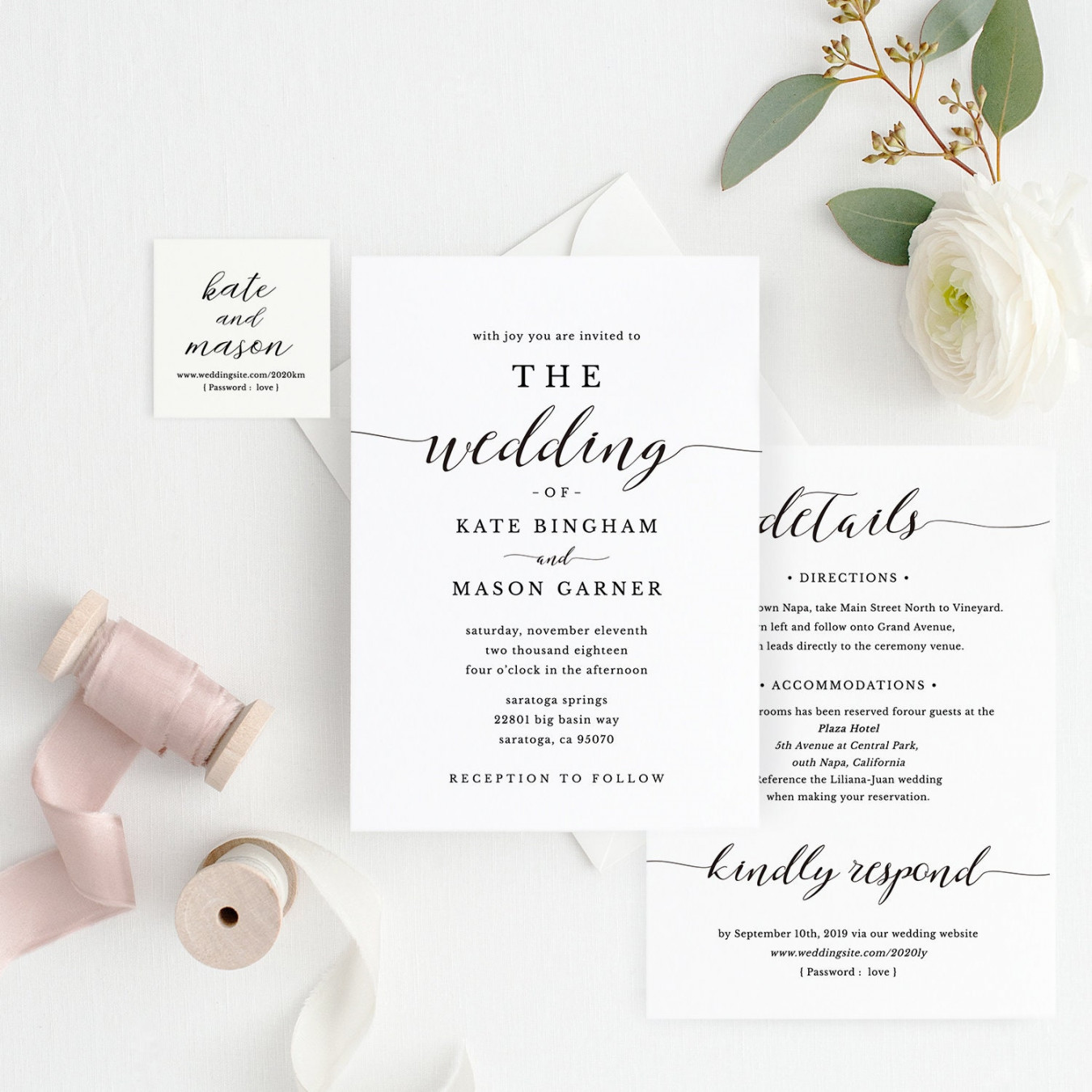 Printable Wedding Invitation Template Wedding Invitation - Etsy