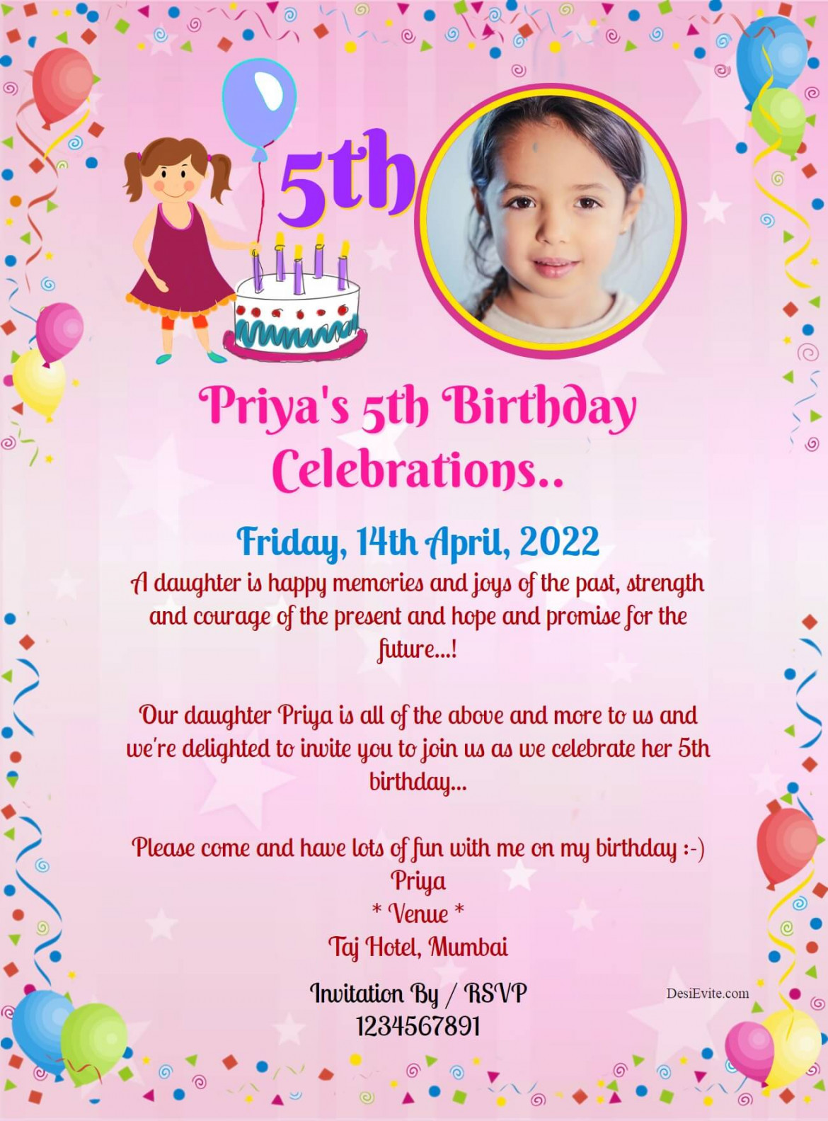 th birthday invitation ecard