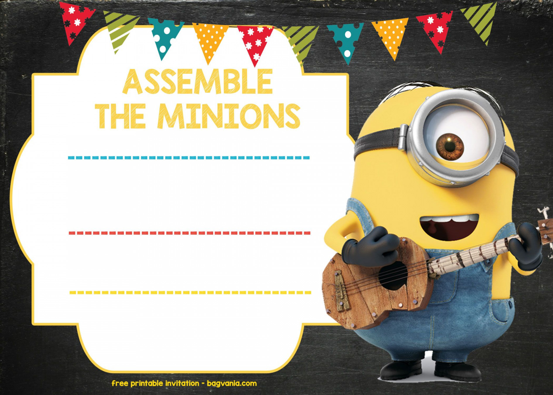 UPDATED! Bunch Of Minion Birthday Party Invitations Ideas – FREE