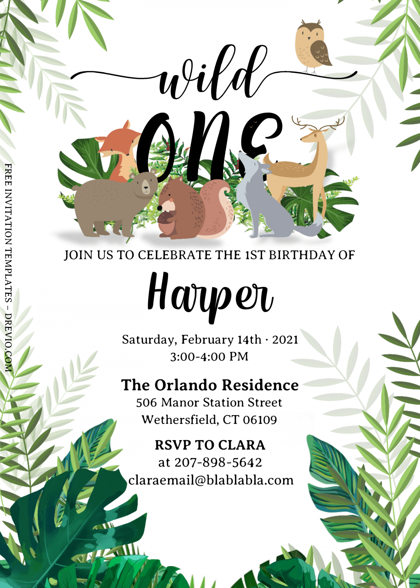 Wild One Invitation Templates – Editable With MS Word  Download