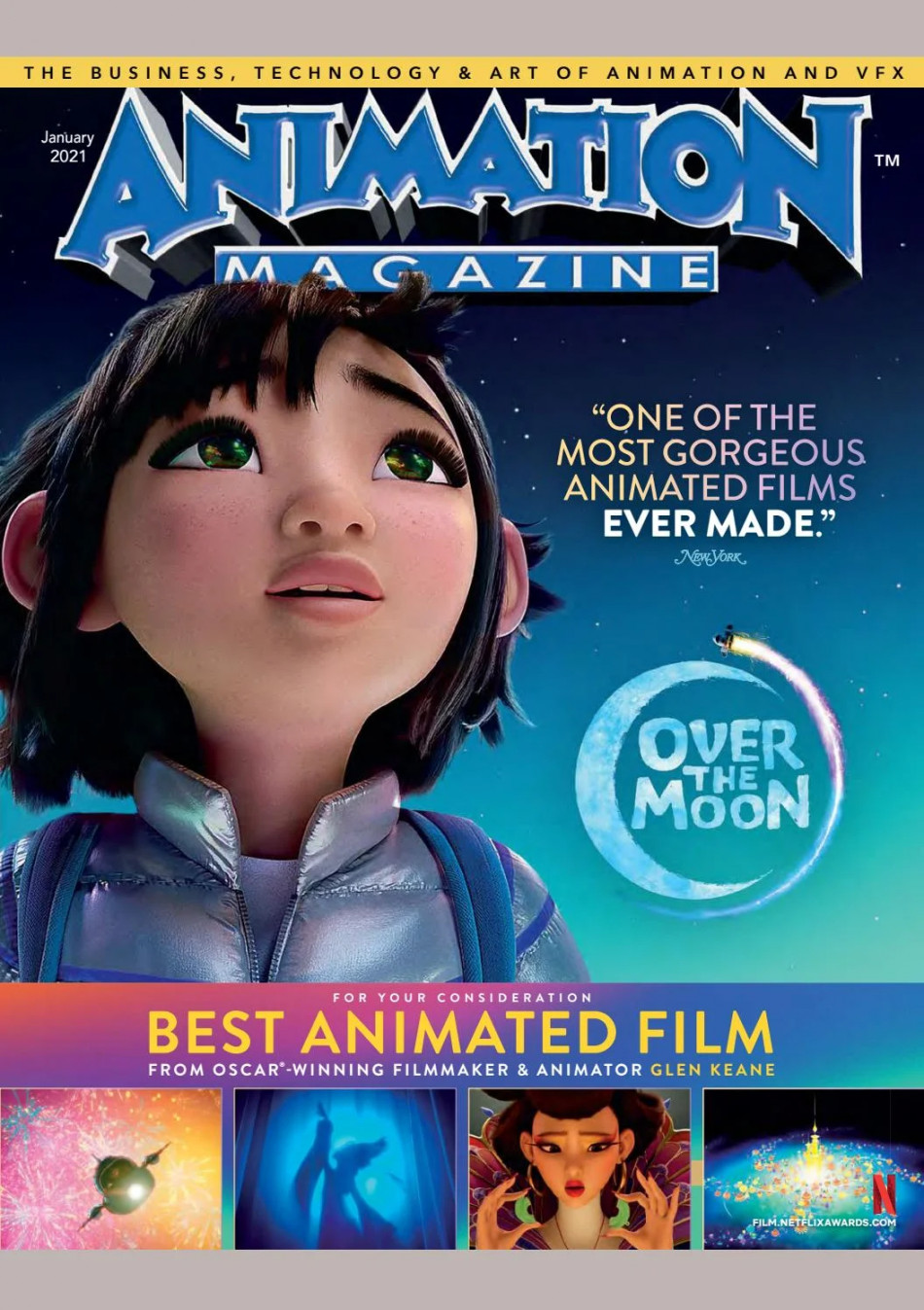 Animation Magazine January # - Hall of Fame Awards Issue by