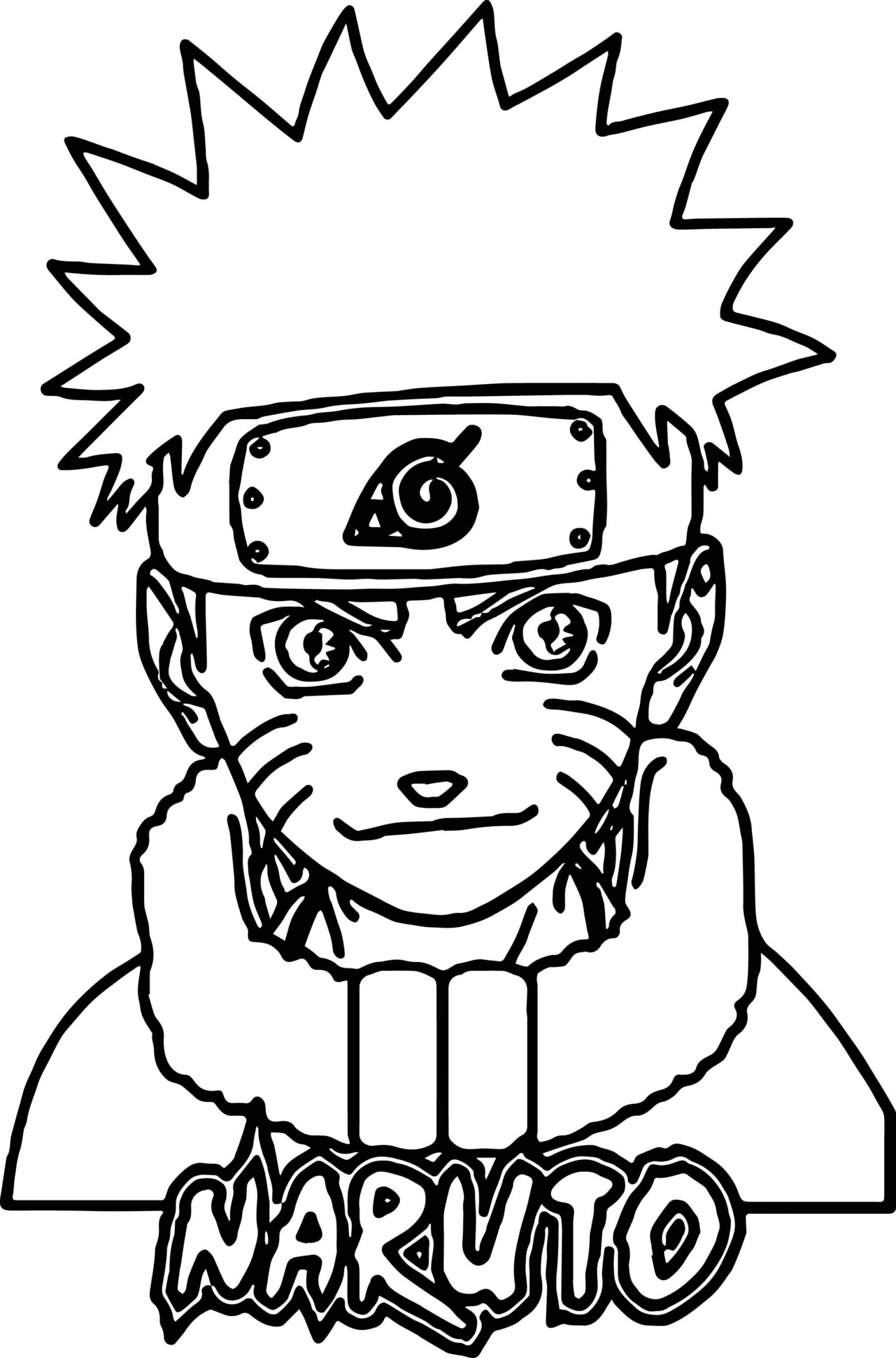 Anime Naruto Coloring Page - Wecoloringpage