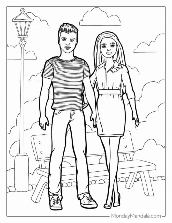 Barbie Coloring Pages (Free PDF Printables)