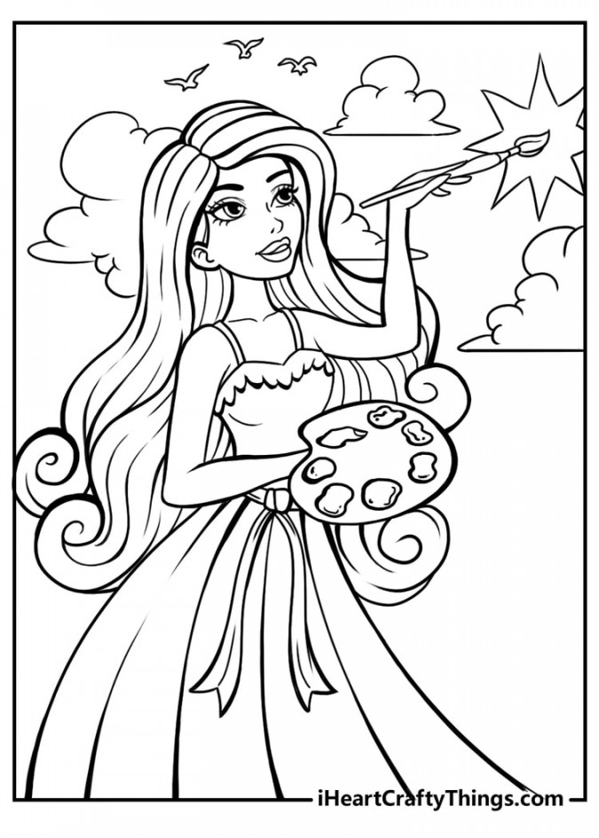 Barbie Coloring Pages (% Free Printables)