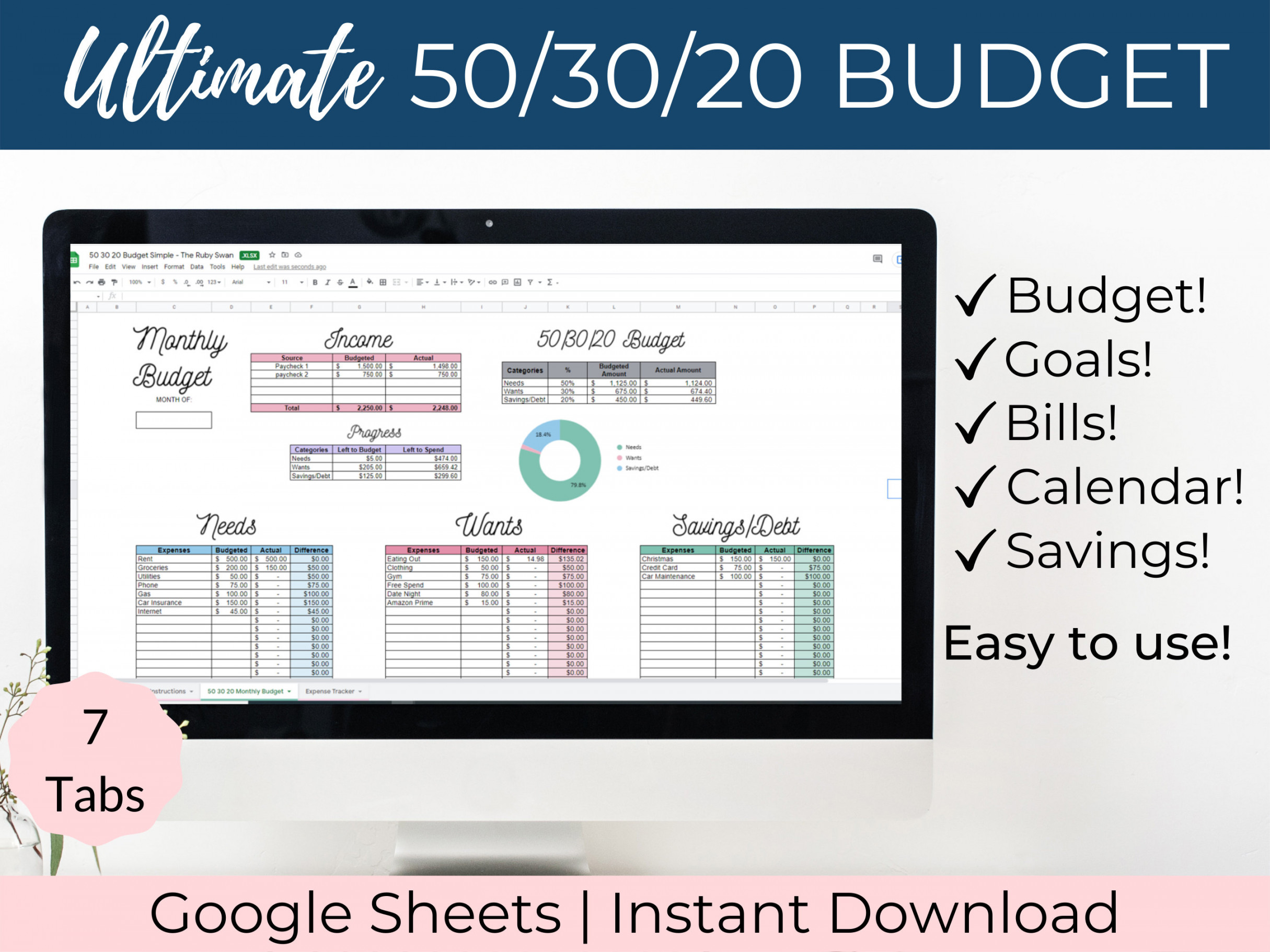 Budget Google Sheets Budget    Regel - Etsy