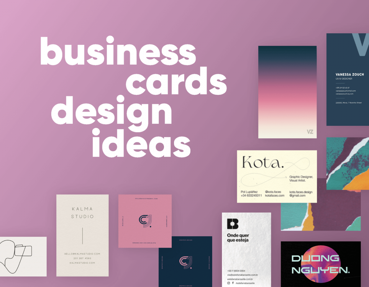 Business Card Design Ideas To Inspire Your Creativity