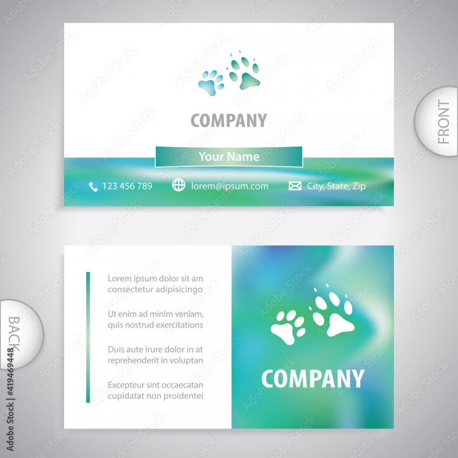 Business card template