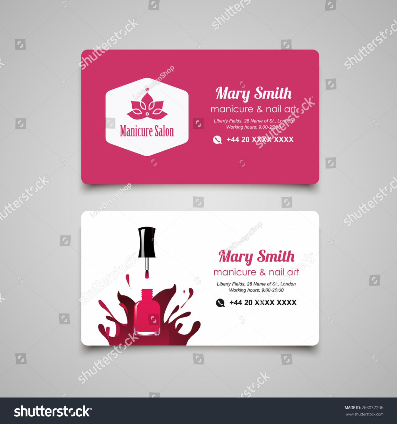 , Business Cards Nail Art Images, Stock Photos, D objects