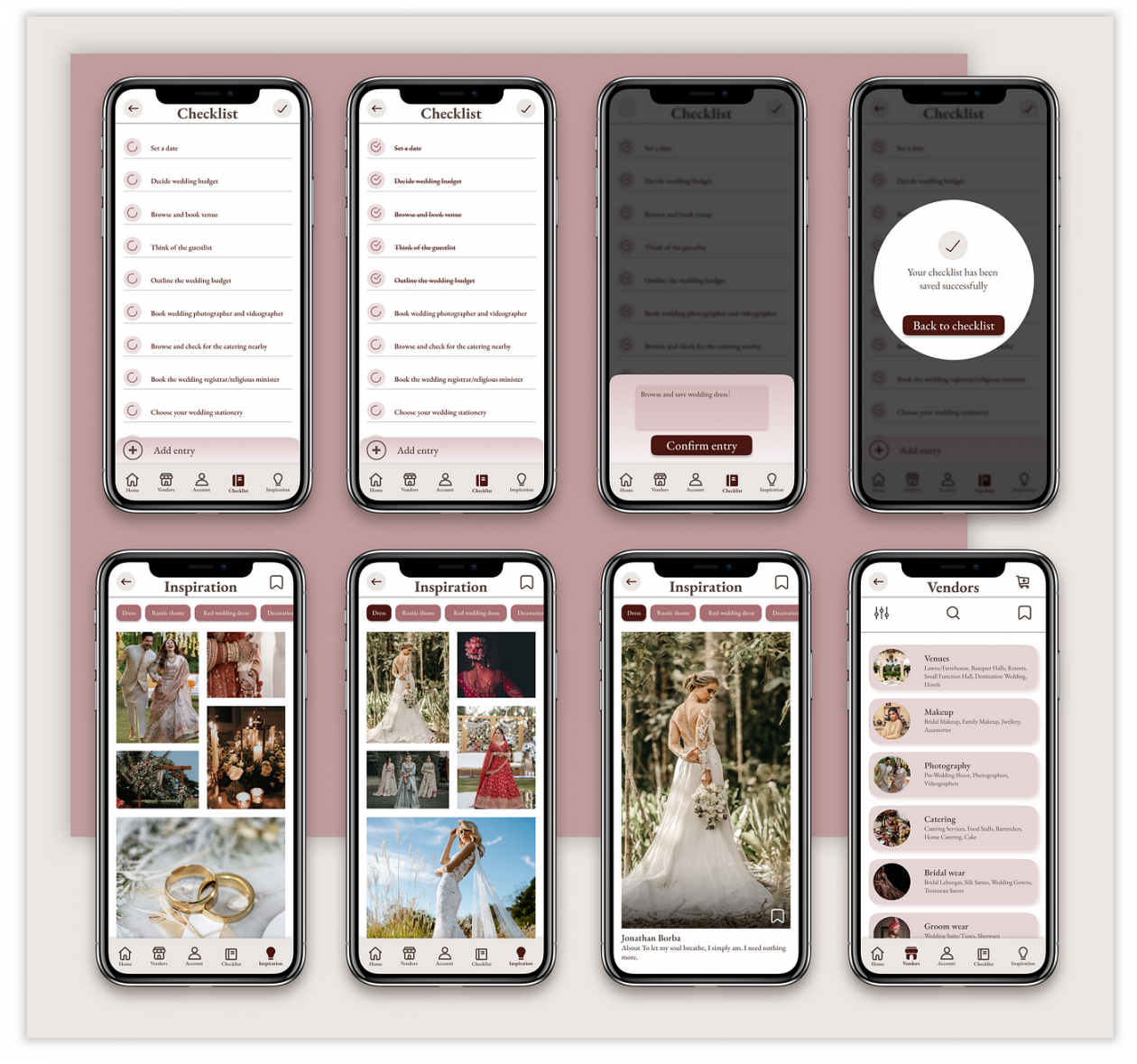 Case study: Wedding ceremony checklist app  by Bushra Parveen