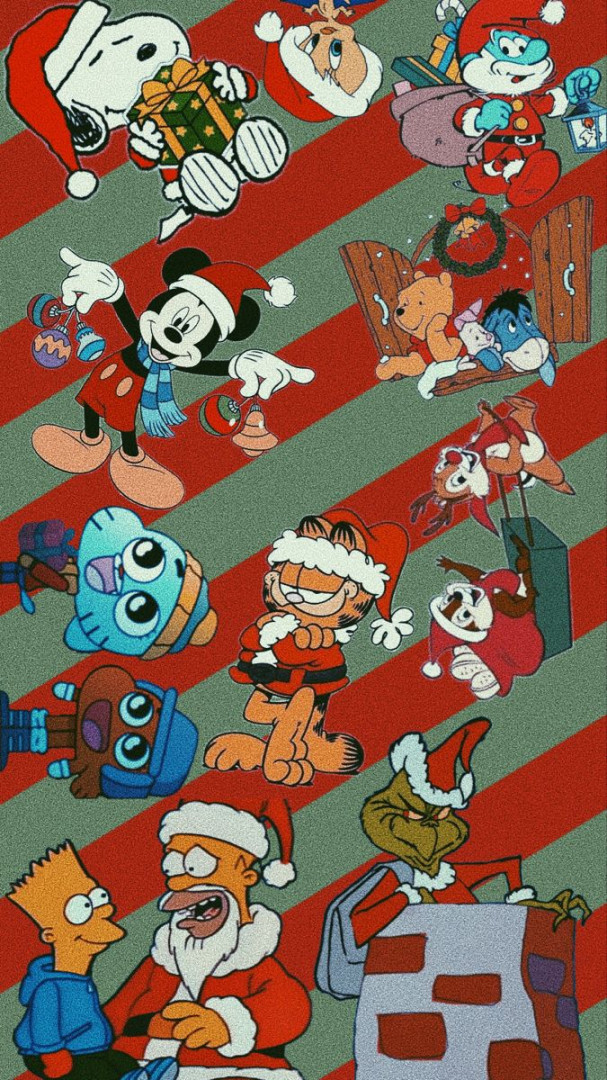 Christmas Cartoon Wallpaper VSCO Aesthetic  Christmas cartoons