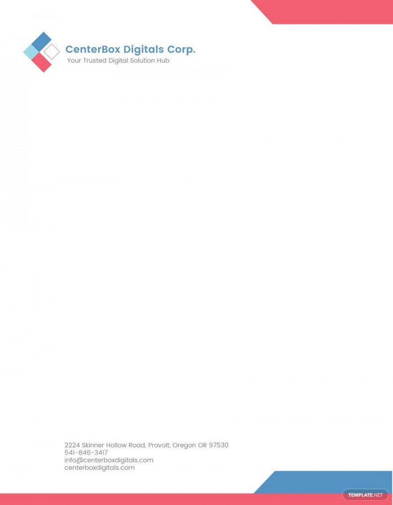 Company Letterhead Template - Download in Word, PDF, Illustrator