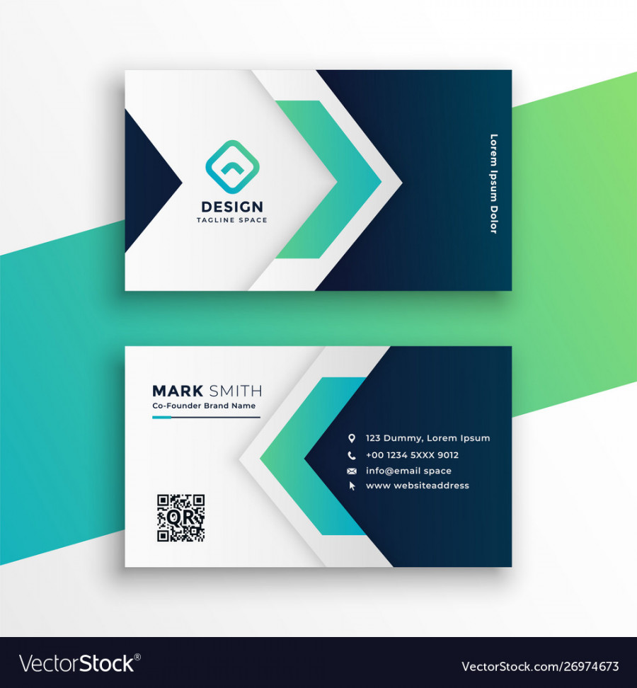 Corporate business card layout design template Vector Image