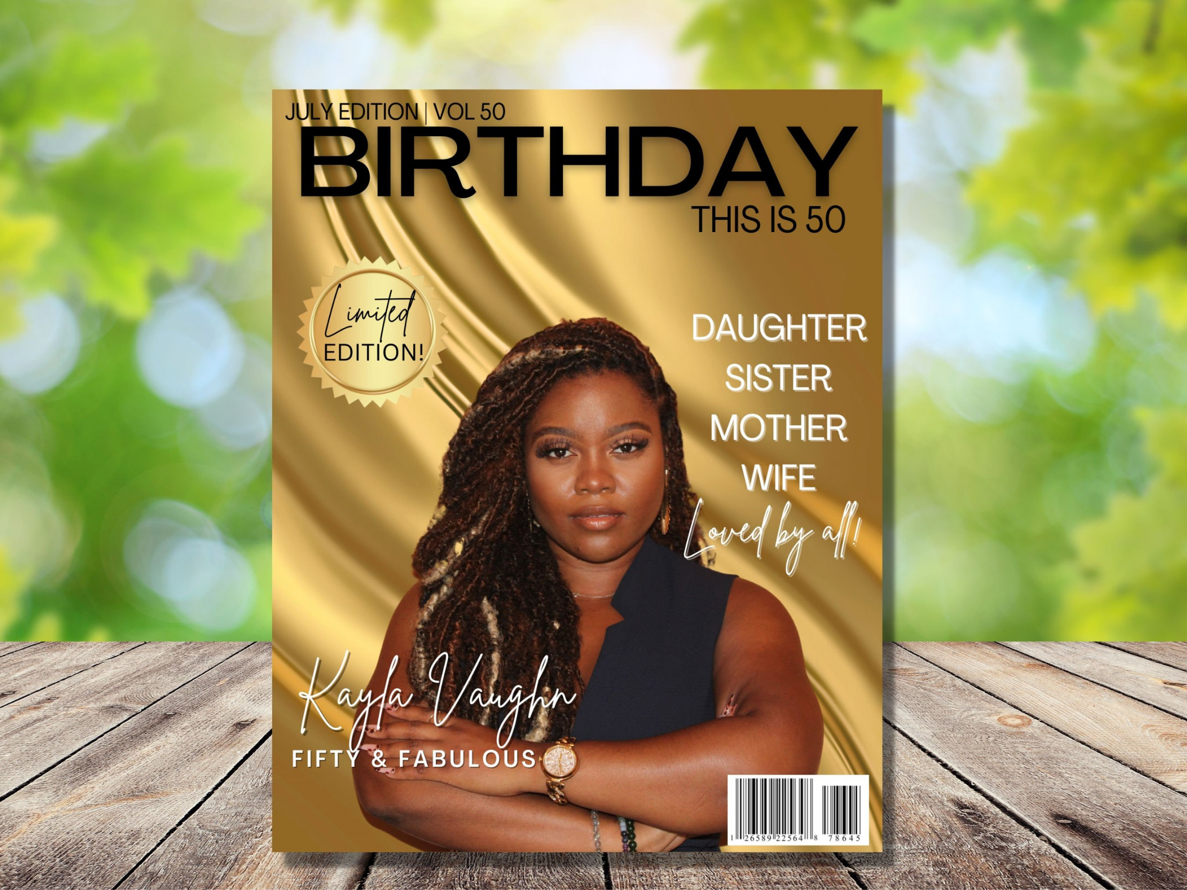 CUSTOM Magazine Cover Digital File Personalized Magazine - Etsy