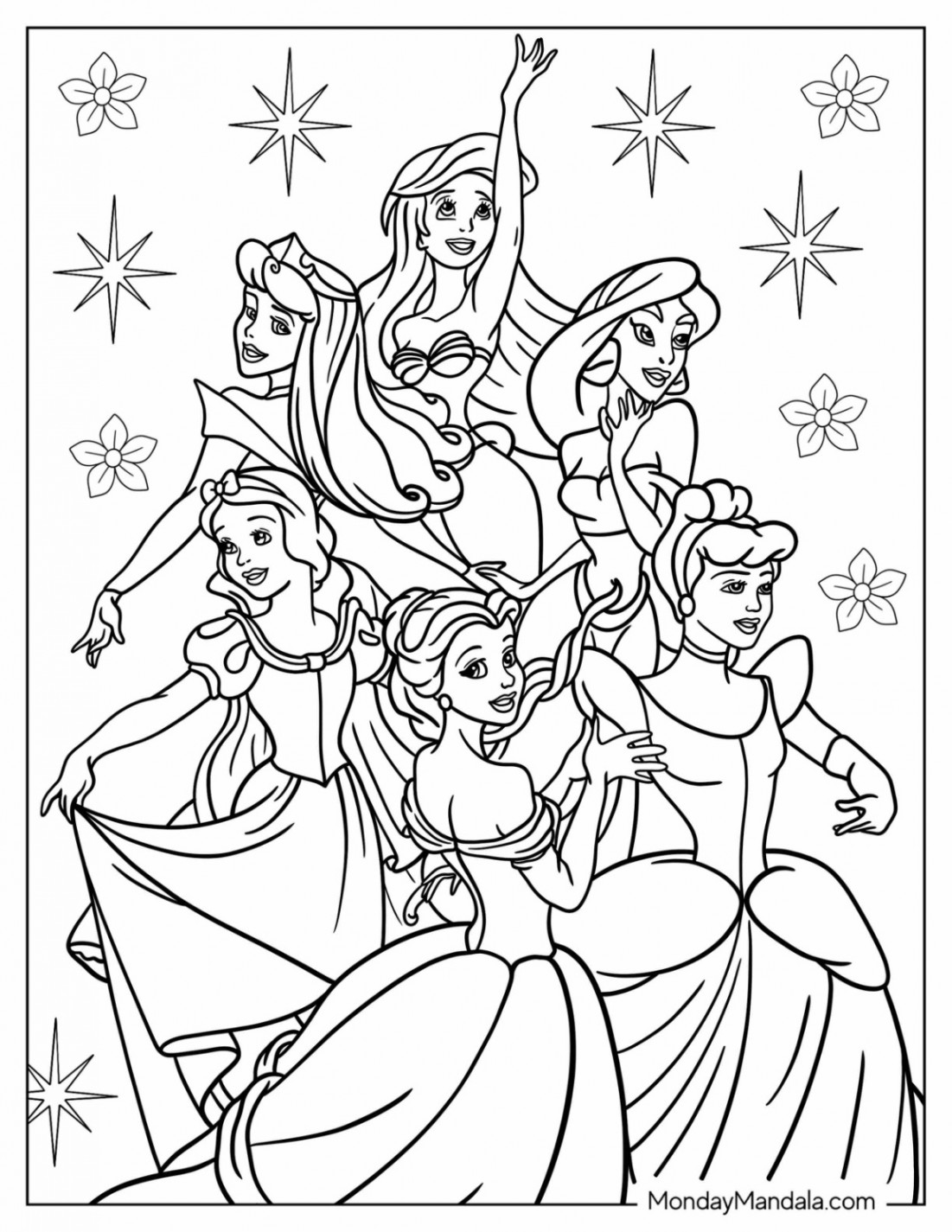 Disney Coloring Pages For Adults (Free PDF Printables)