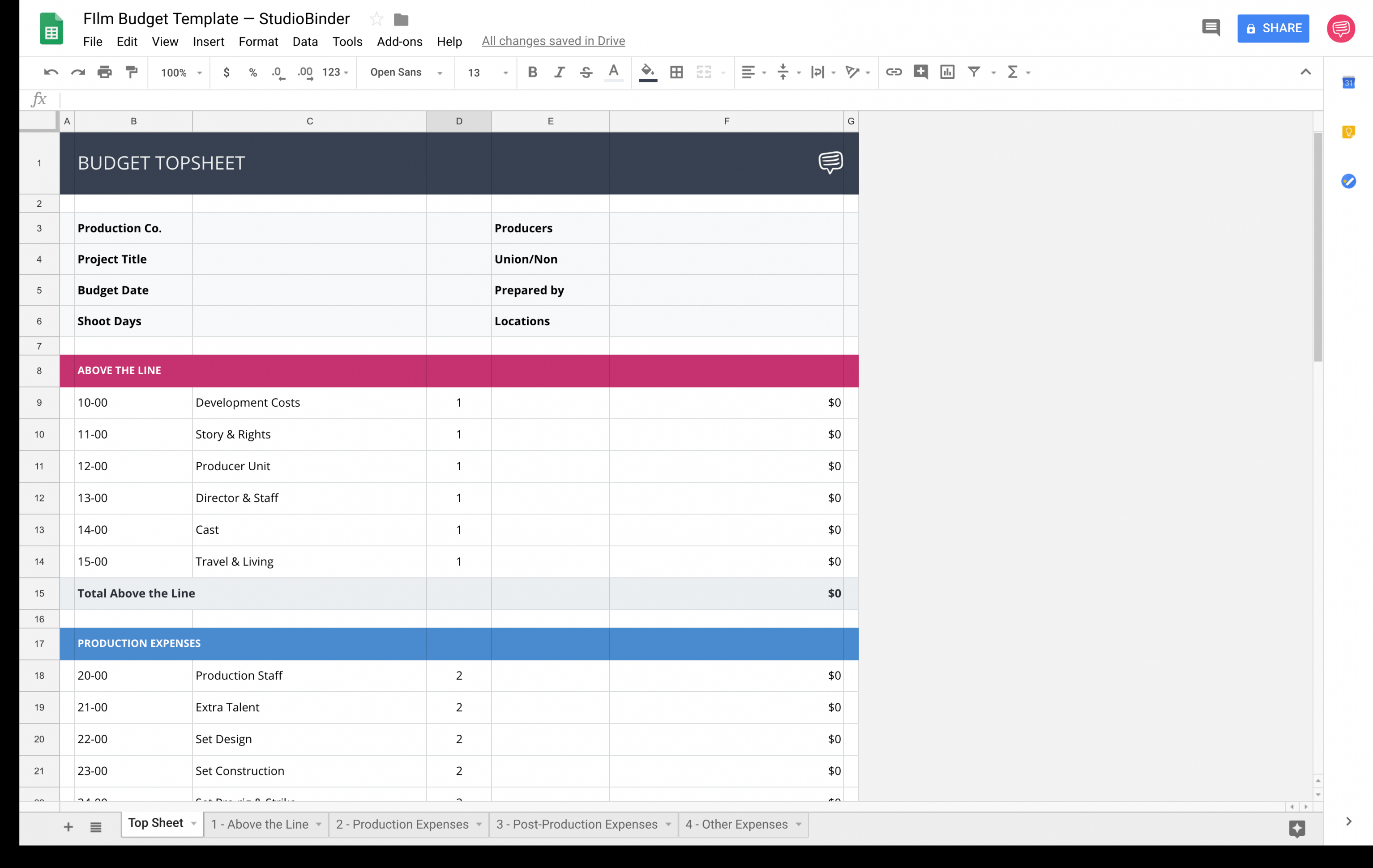 Download your FREE Film Budget Template for Film & Video Production