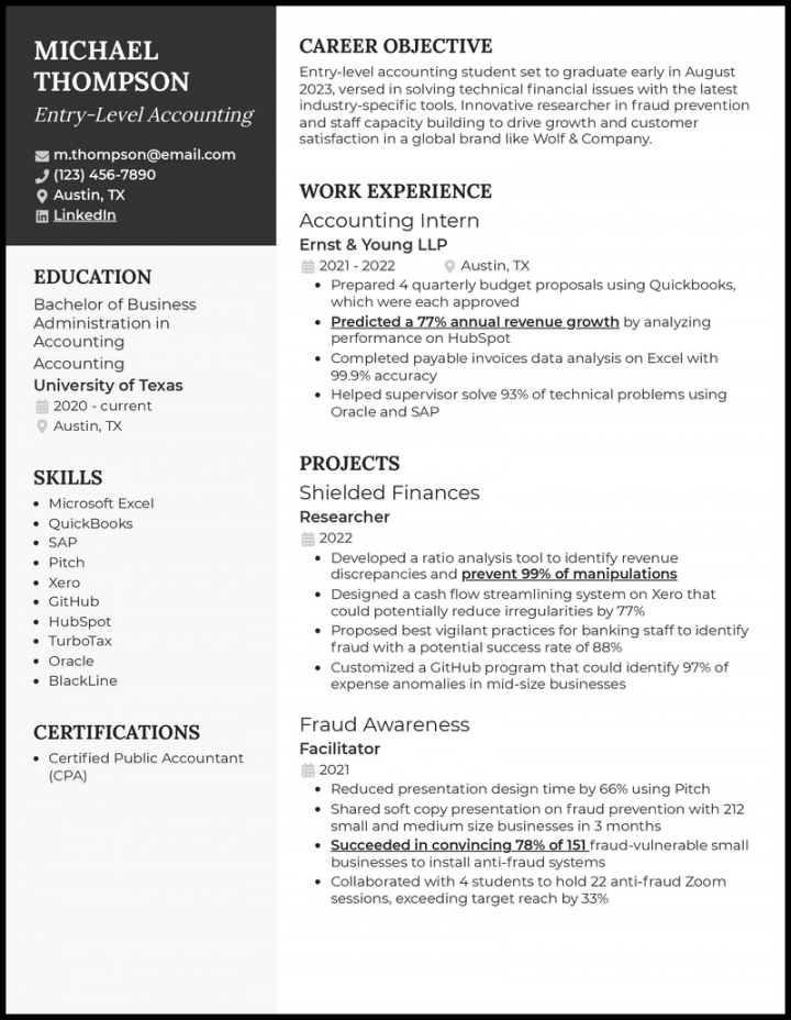 Entry-Level Resume Examples That Landed Jobs in