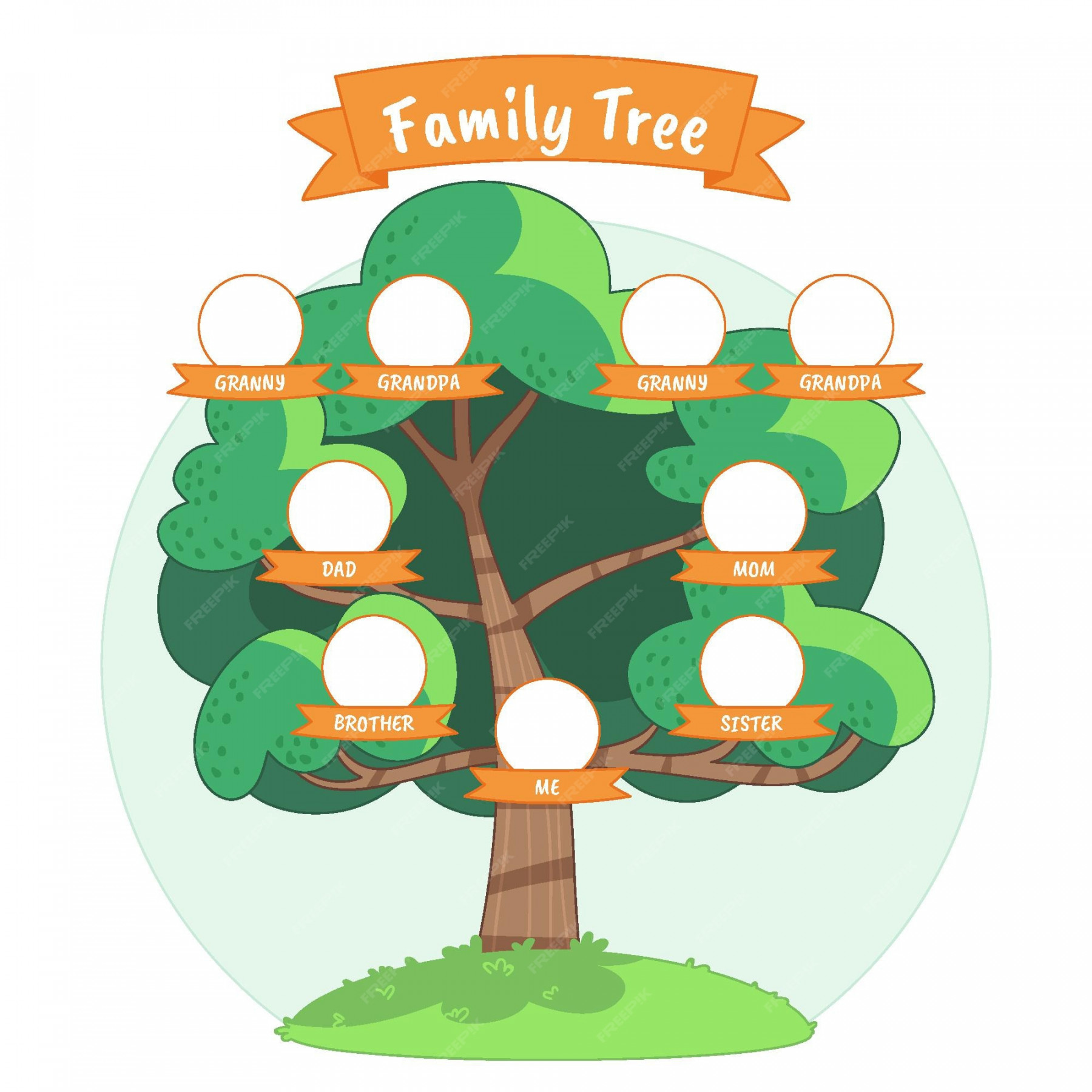 Family tree template Vectors & Illustrations for Free Download