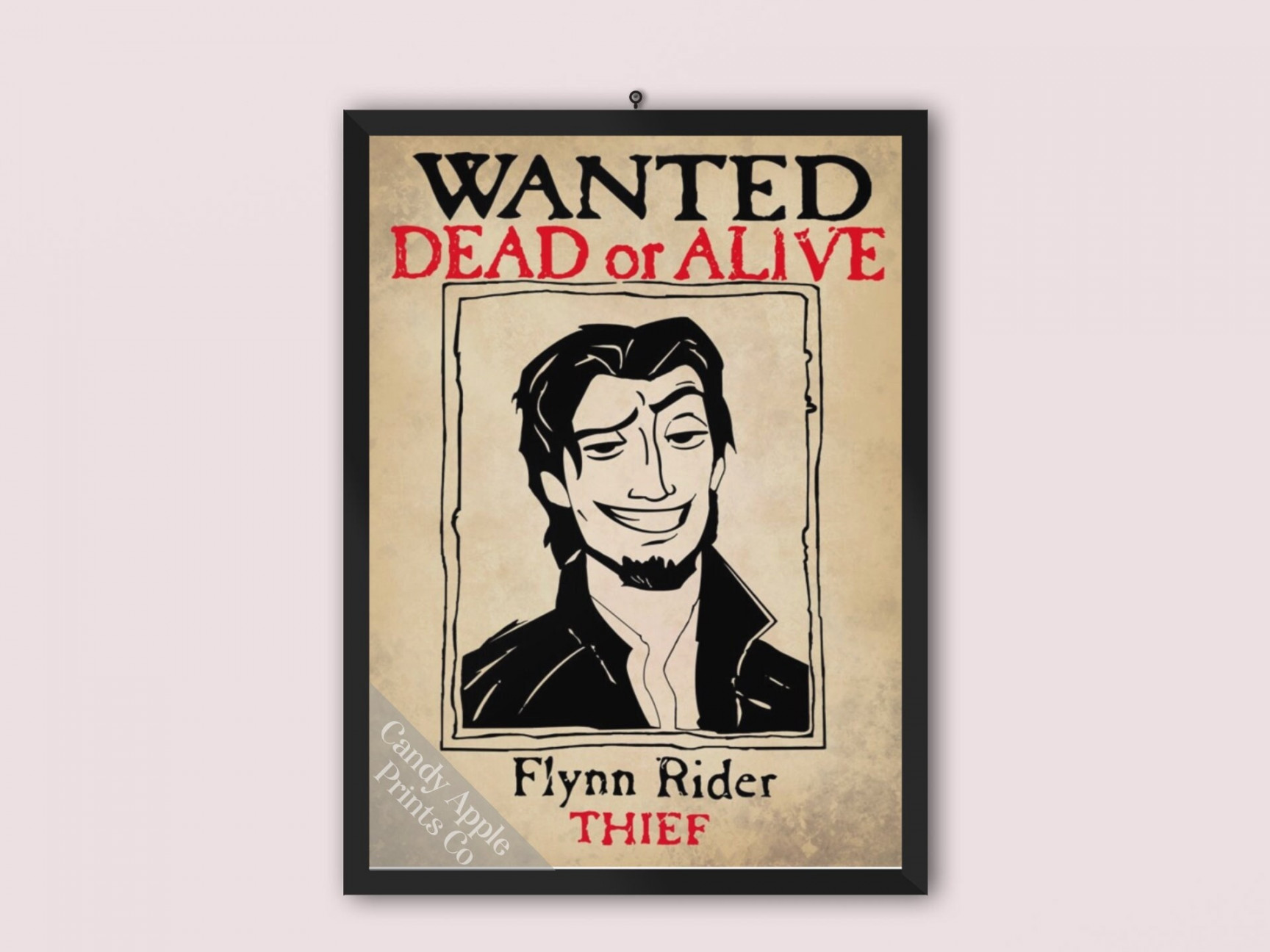 Flynn Rider Steckbrief - Verworrenes Filmplakat, Verschlungener Filmdruck,  Walt Disney, Disney Poster, Disney Druck, Steckbrief, Endlich sehe ich