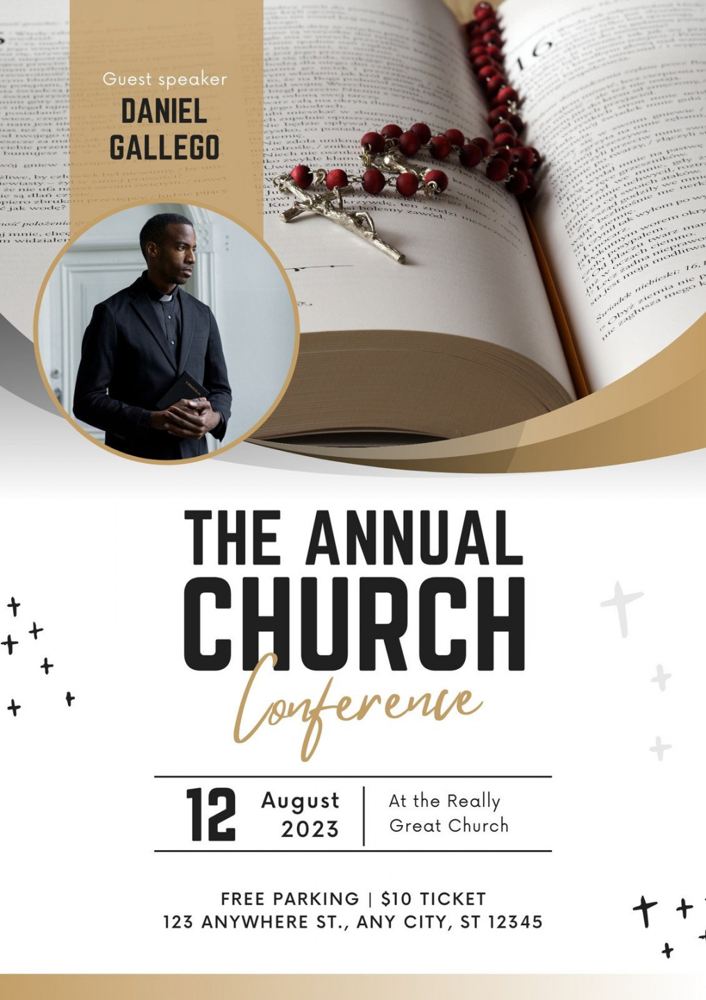 Free printable, customizable church flyer templates  Canva